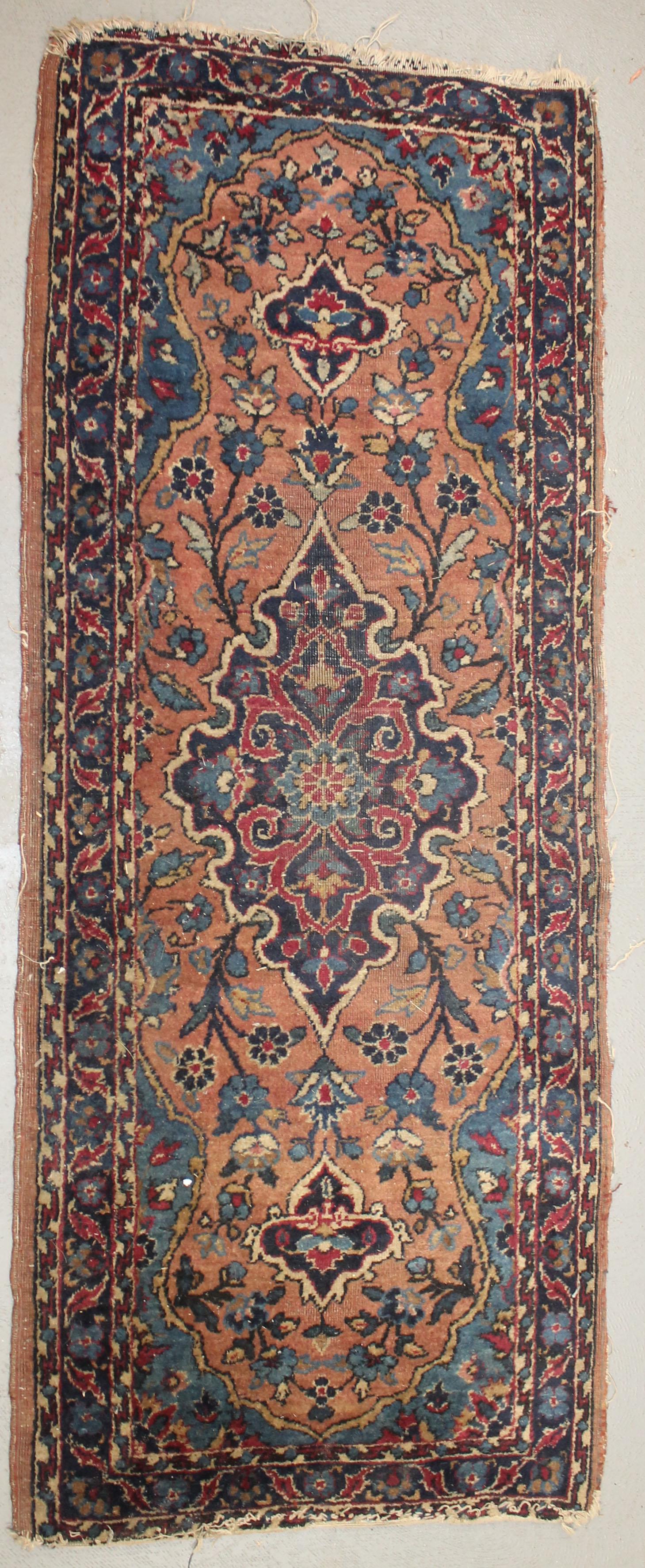 Small Oriental runner/mat - 18"x46" (1 of 5)