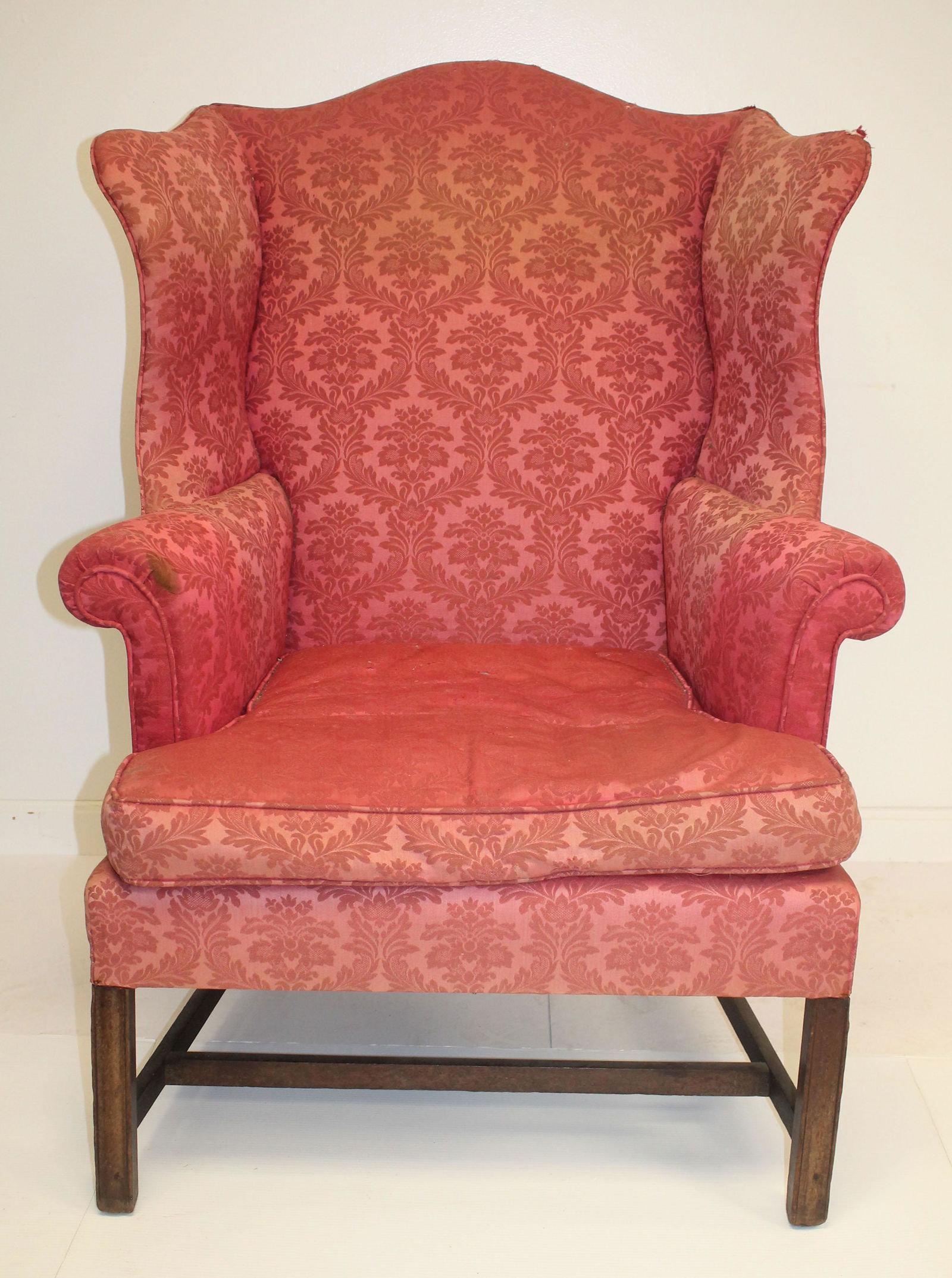 Period Chippendale wing back chair (1 of 6)