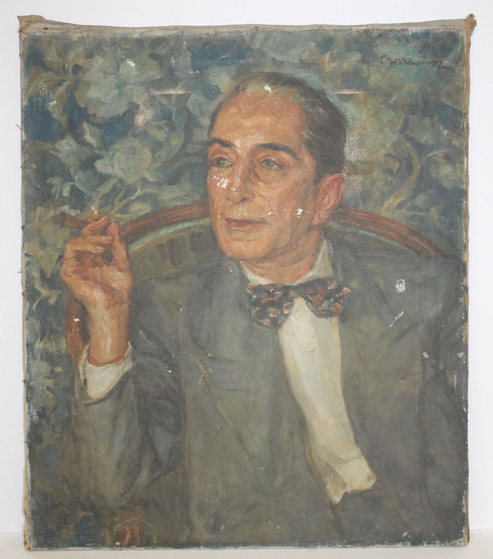 Wilhelm Viktor Krausz 26 Â½â€ x 22â€ o/c portrait of: Wilhelm Viktor Krausz 26 ½” x 22” o/c portrait of Robert Wyner