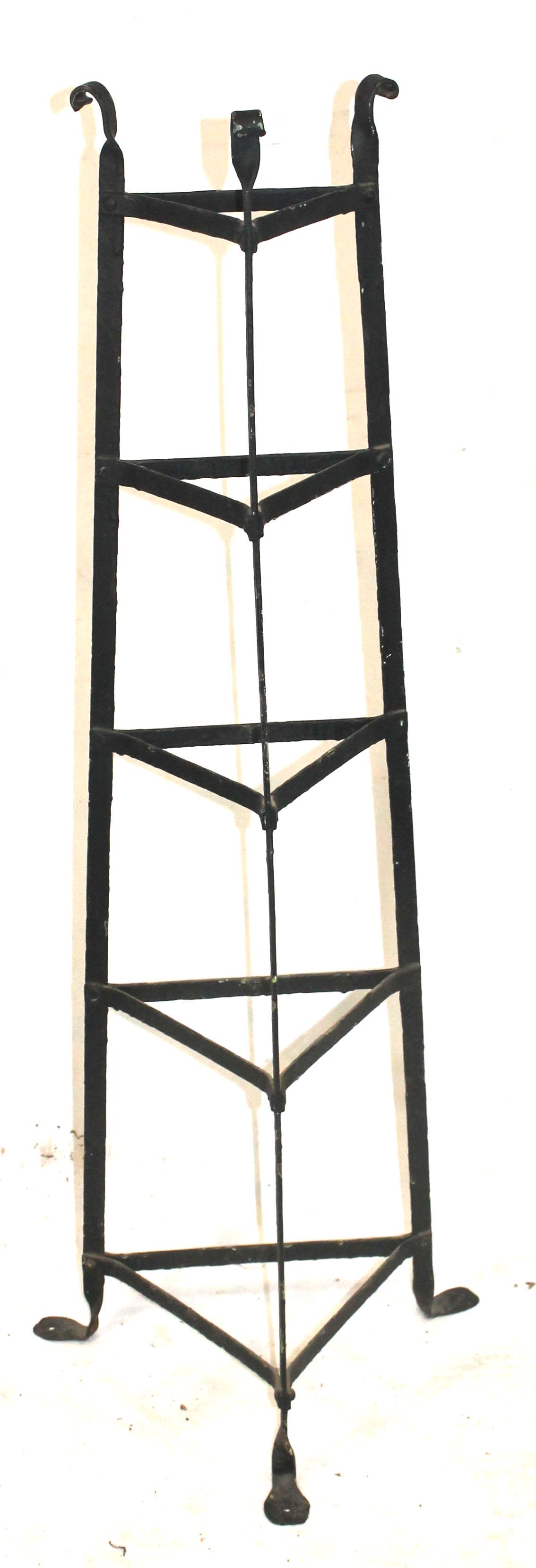 Wrought iron tripod base pot/cook stand - 41 1/2" tall (1 of 3)