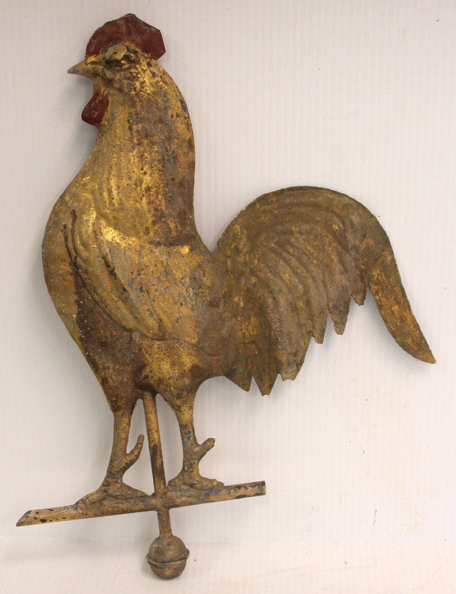 Nice small size Copper rooster weathervane - 14 1/2" (1 of 9)