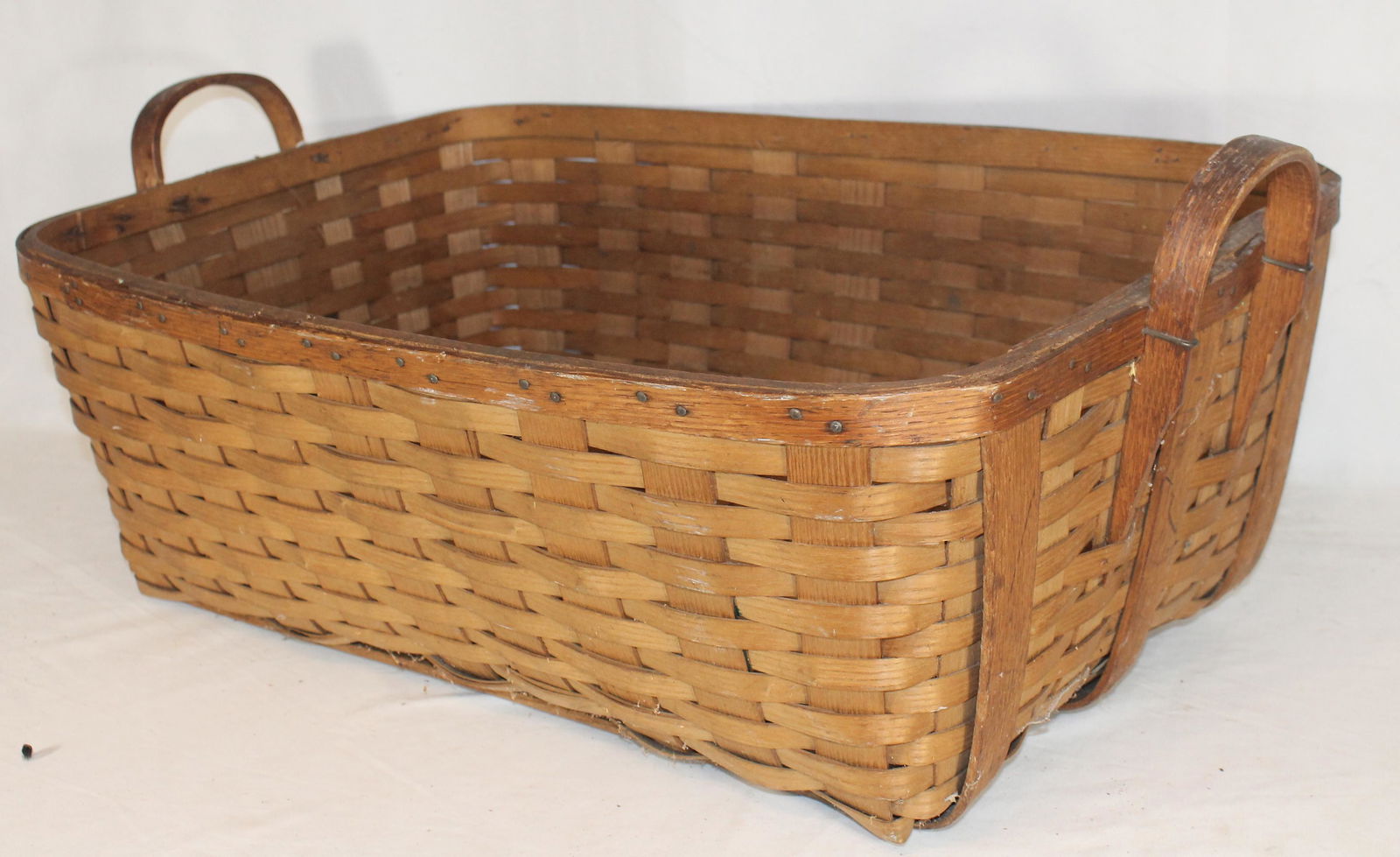 Large 2 handled gathering harvest basket - 30 1/2" x 18 (1 of 5)