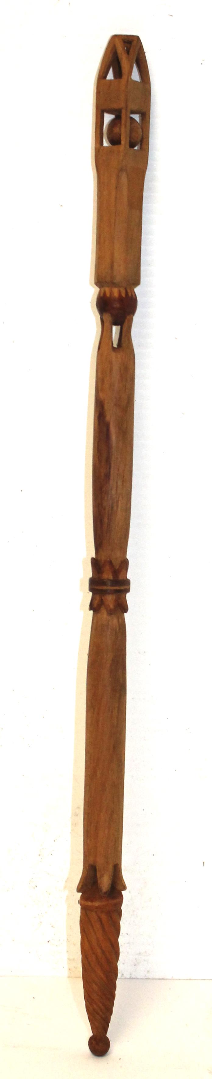 Ca 1920's wooden carved whimsey -18 1/2" long (1 of 4)