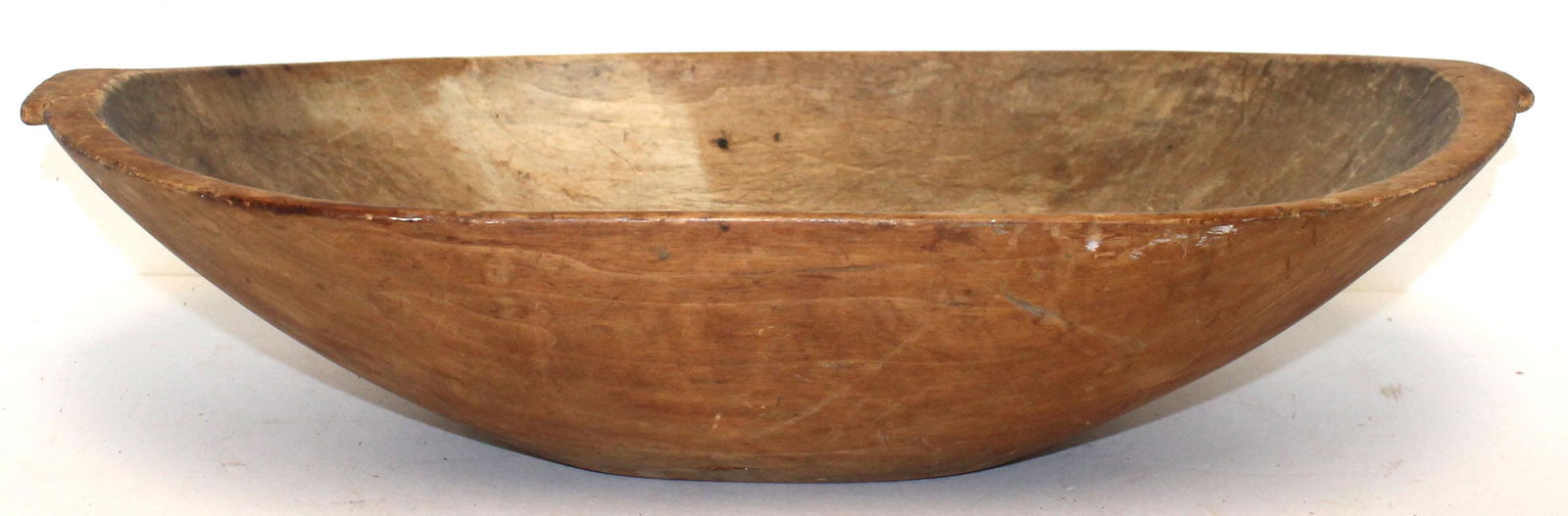 Antique handled dough bowl/trencher - 22 3/4"x14" (1 of 7)