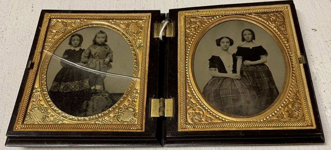 Antique double dagguereotype case w 2 dags inside - 3 (1 of 4)