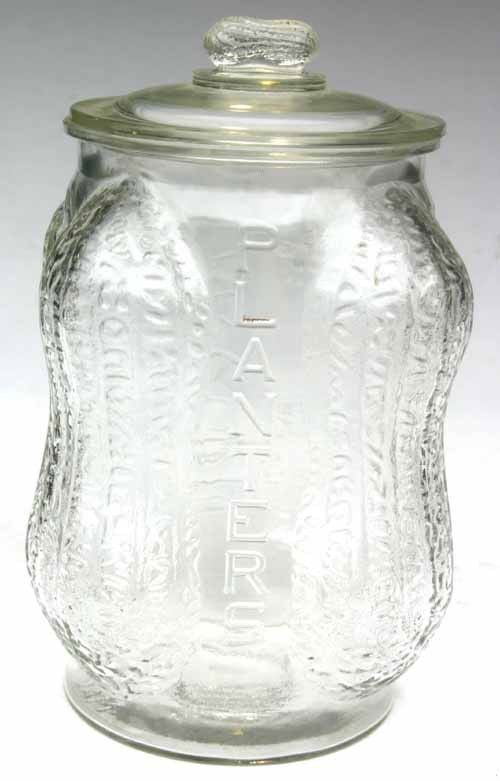 antique Planter's Peanut glass jar w lid 14" tal Nov 20, 2010