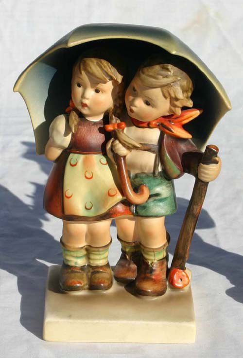 Hummel #71 Stormy Weather w full bee mark - 6 1/2": Hummel #71 Stormy Weather w full bee mark - 6 1/2" tall