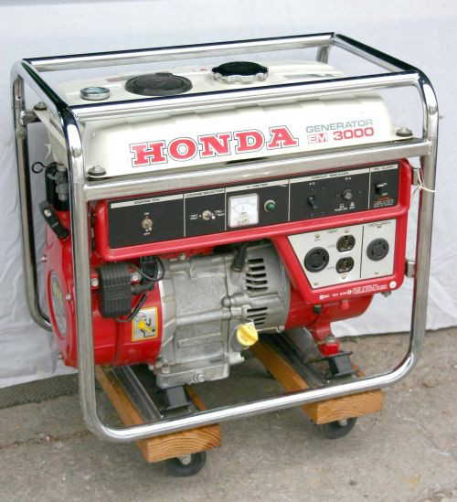 30 Honda 3000 generator in stand w wheels