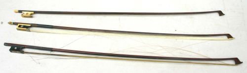 lot of 3 violin bows: lot of 3 violin bows