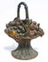 339A: antique cast iron large basket of fruit doorstop