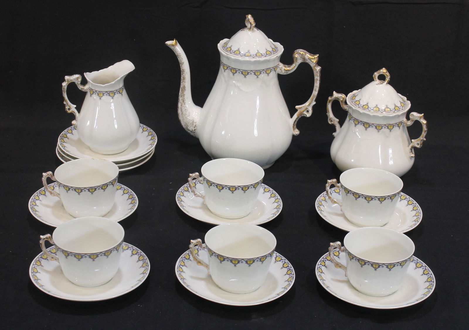Limoges France partial china tea set - 18 pcs (1 of 8)