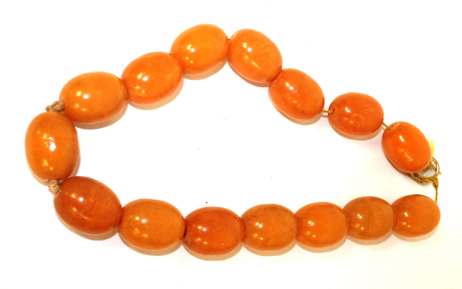 ca 1900-1920 wonderful large Baltic amber bead necklaces - 11" (1 of 2)