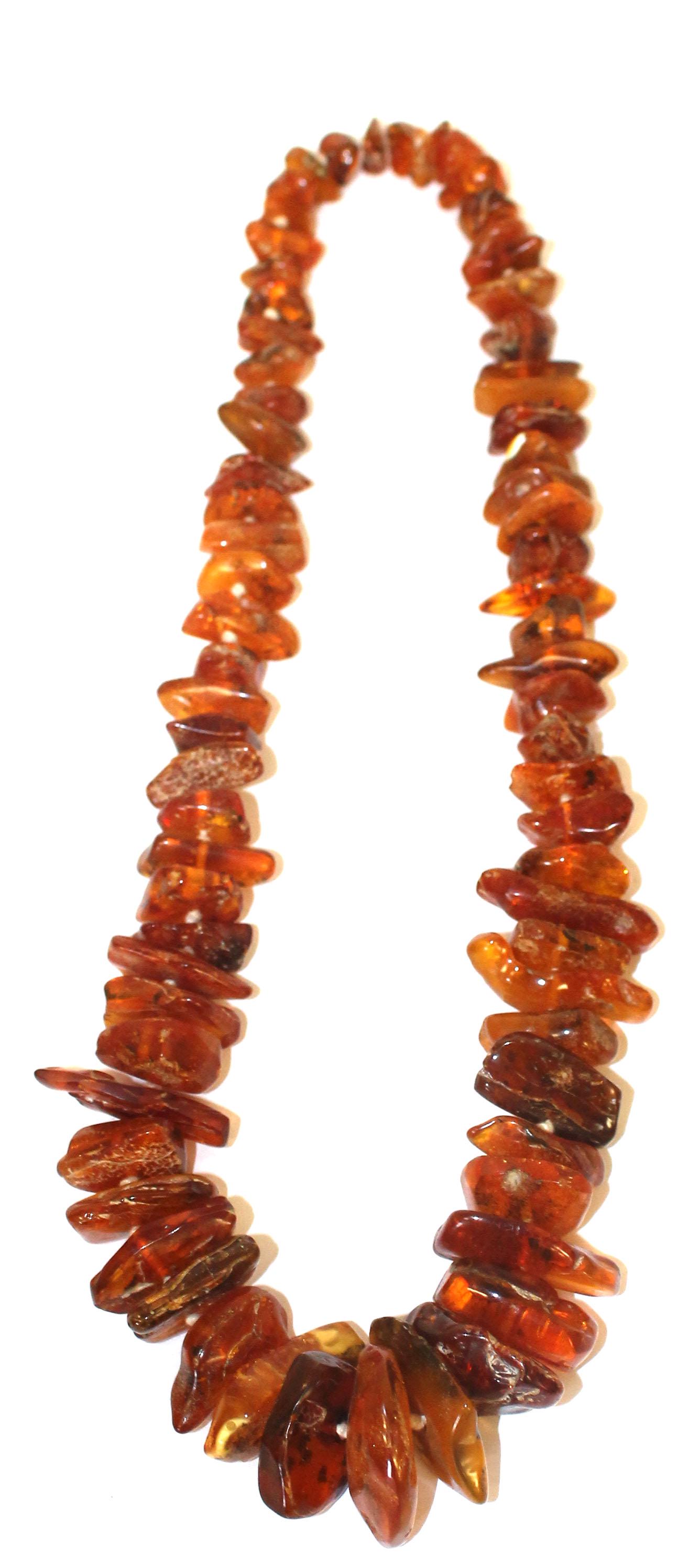 ca 1900-1920 wonderful large Baltic amber bead necklaces - 12" (1 of 3)