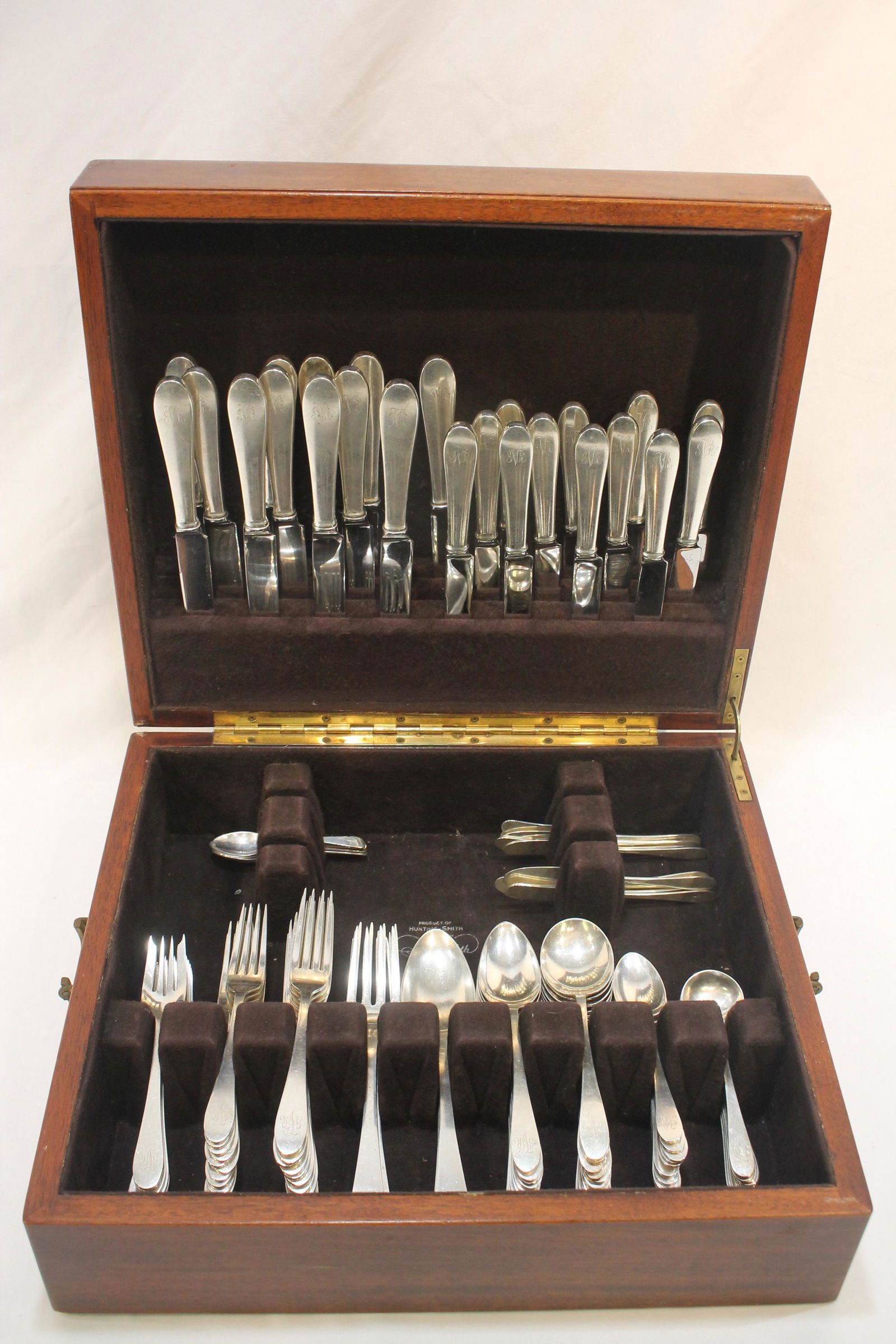 Tiffany & Co "Salem" pattern sterling silver flatware service in fitted box - approx 127 pcs (1 of 6)