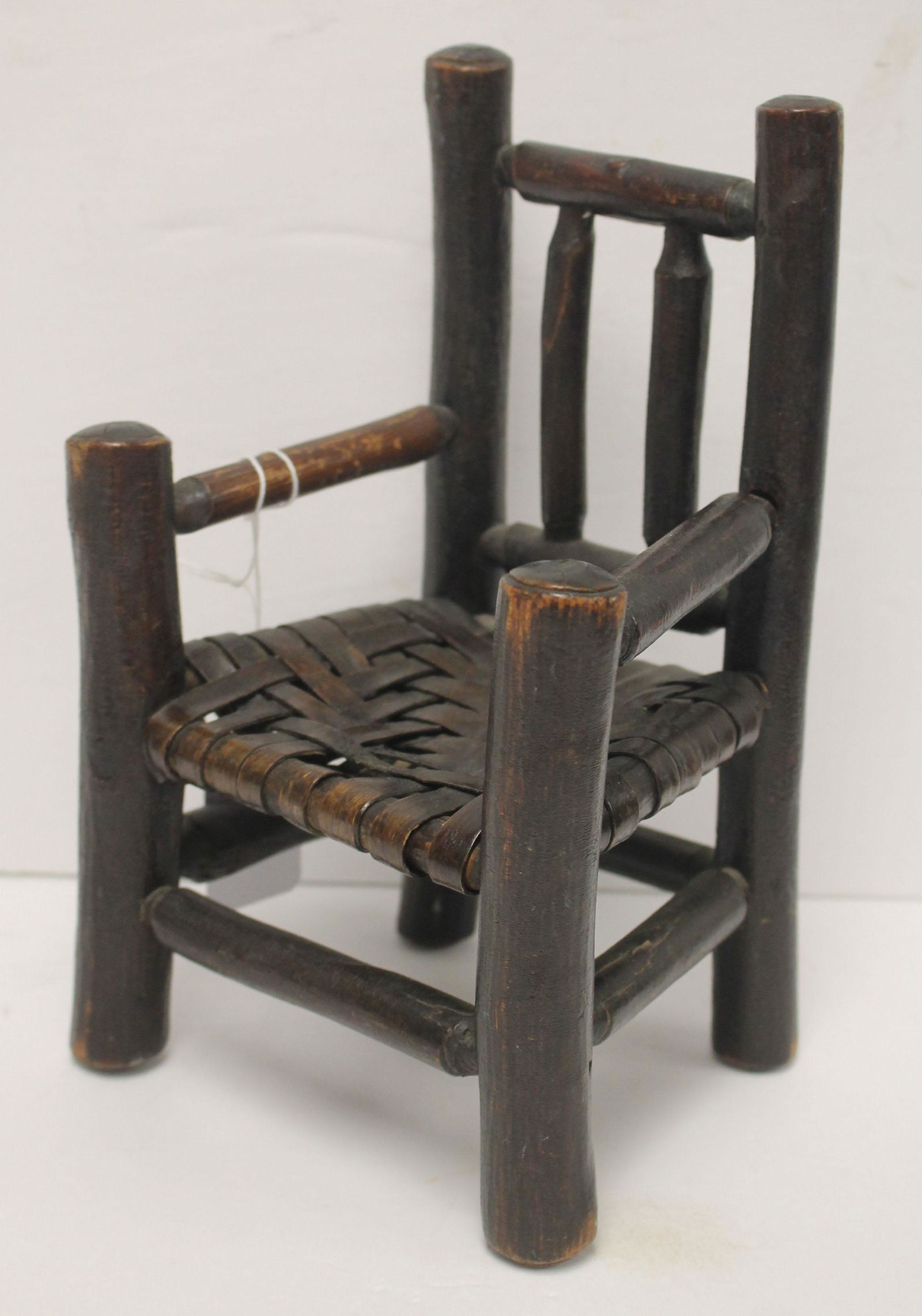 Miniature Adirondack chair w splint seat - 8 1/2" tall (1 of 5)