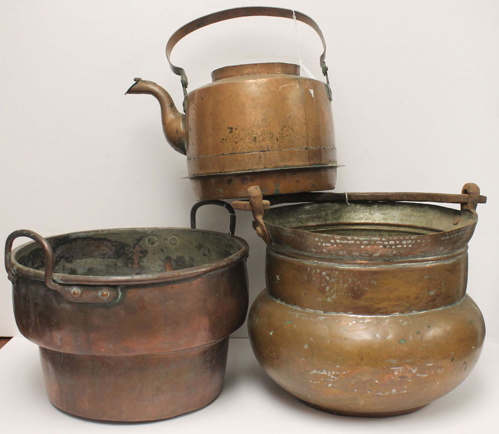 Lot of 3 pcs copper cookware (1 of 4)