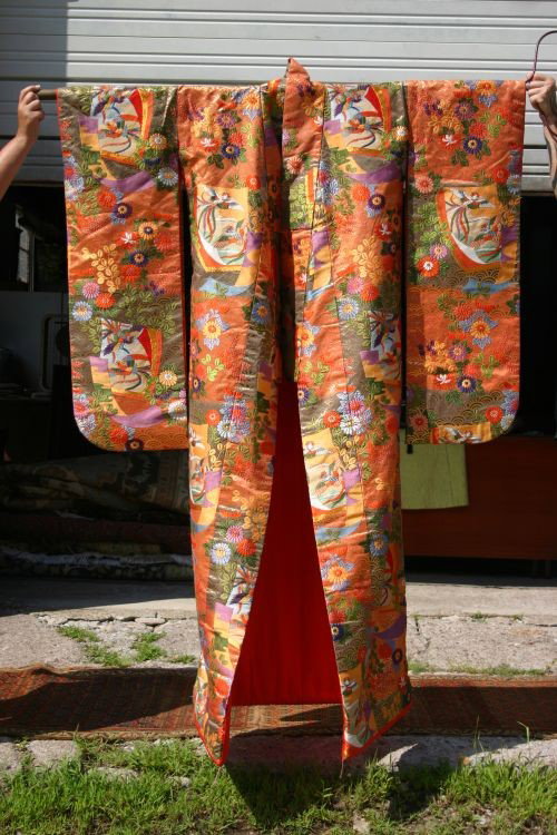 excellent quality ca 1940's Japanese wedding Kimono