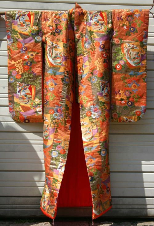 excellent quality ca 1940's Japanese wedding Kimono - 2