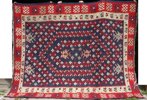 7'6x9'7 semi antique Bess Arabian Kilim Oriental ru: 7'6x9'7 semi antique Bess Arabian Kilim Oriental rug