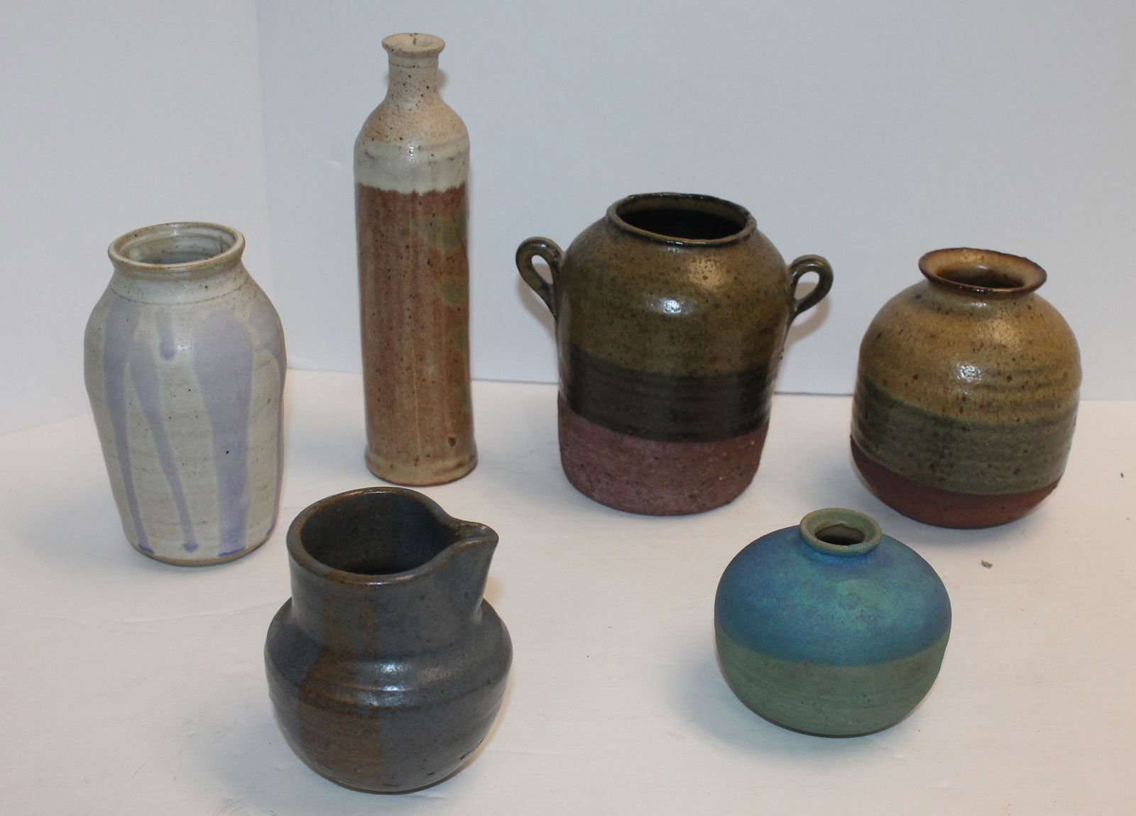 Six Pieces of Mid-Century Modern Studio Pottery, Various Makers. From The estate of John V. Sheoris. (1 of 13)