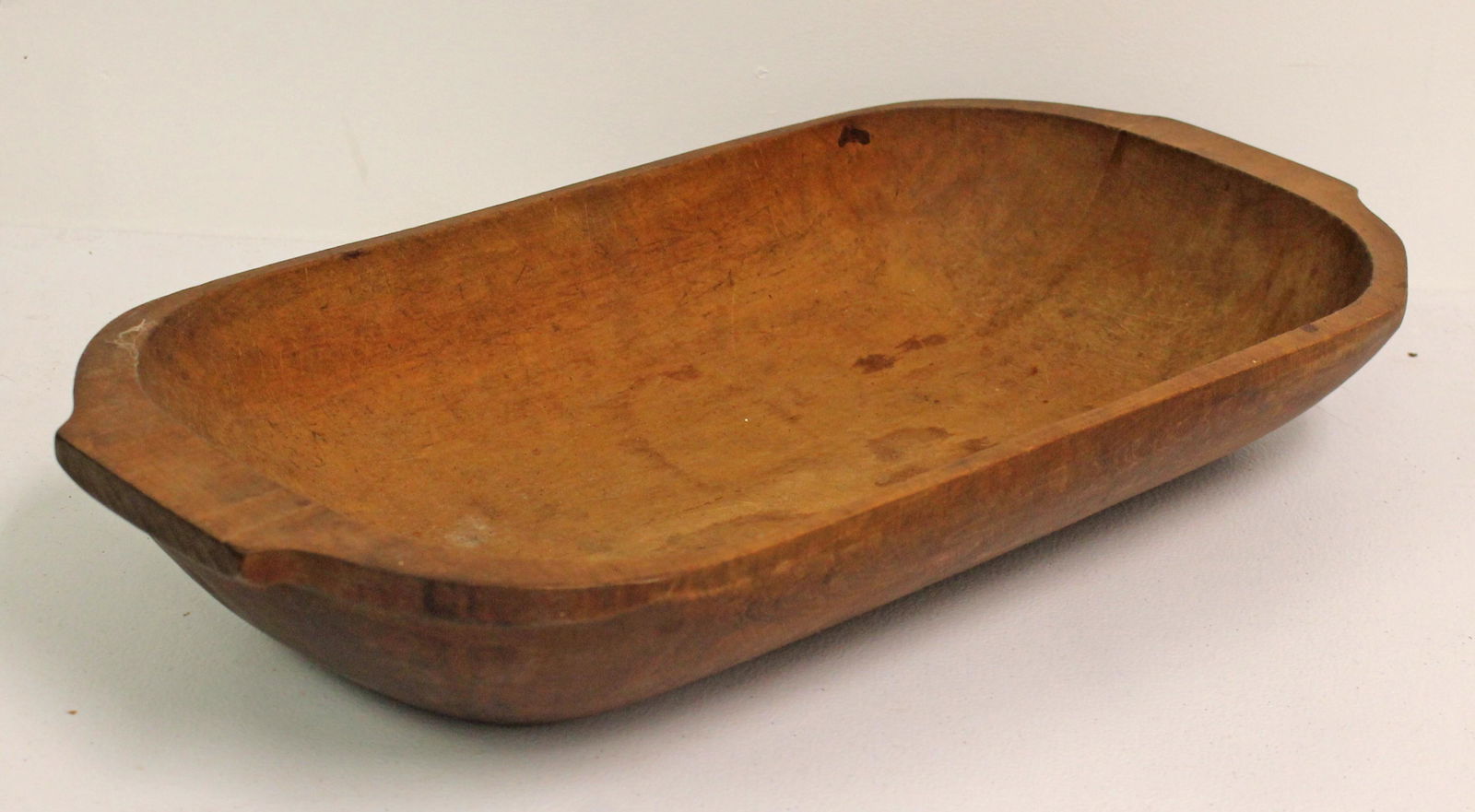 Large wooden carved trencher - 20 3/4" x 10" (1 of 4)