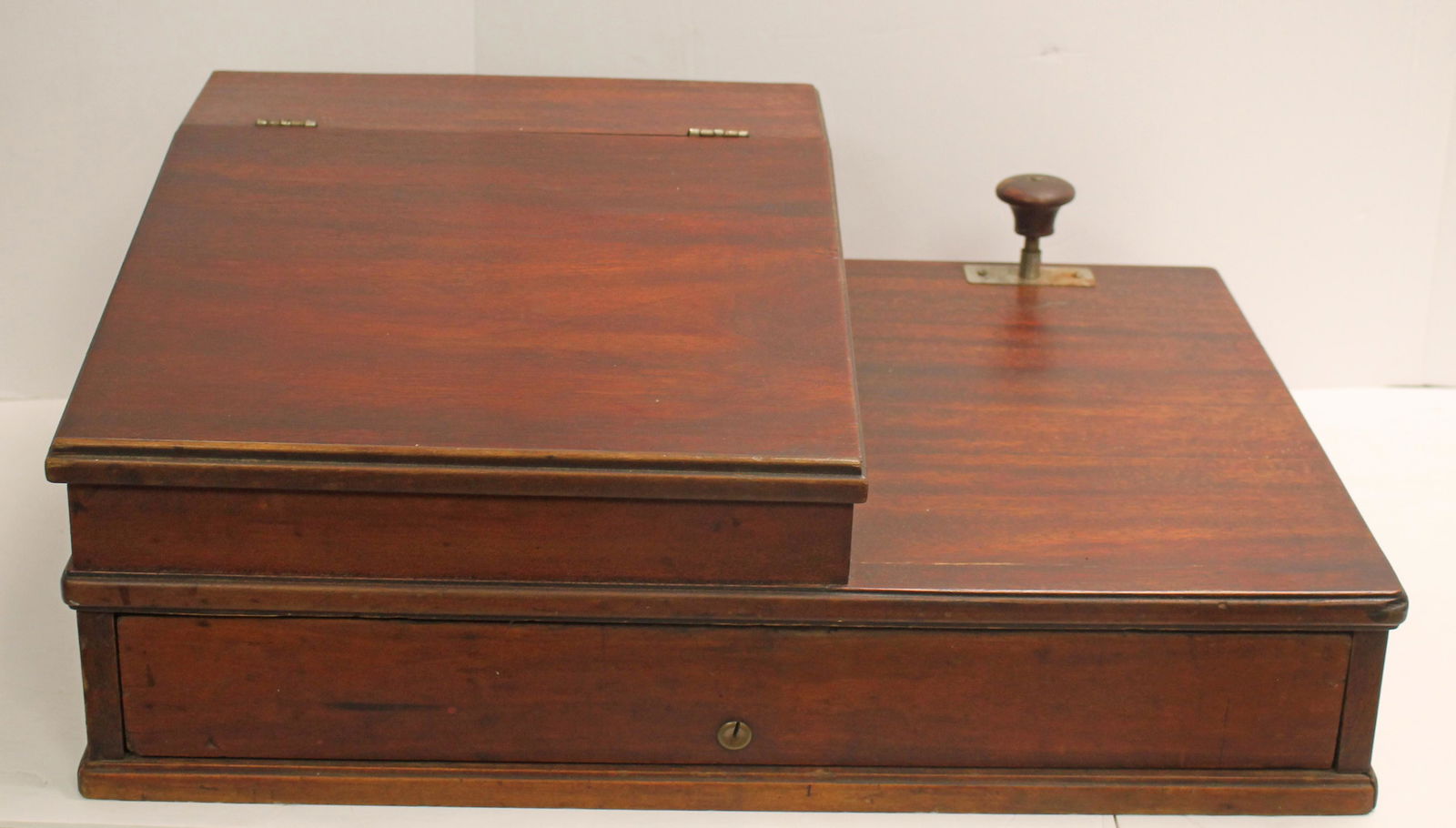 General Store cash till w lift top section and bell push button to open drawer - 23 1/2" wide x 16" (1 of 4)