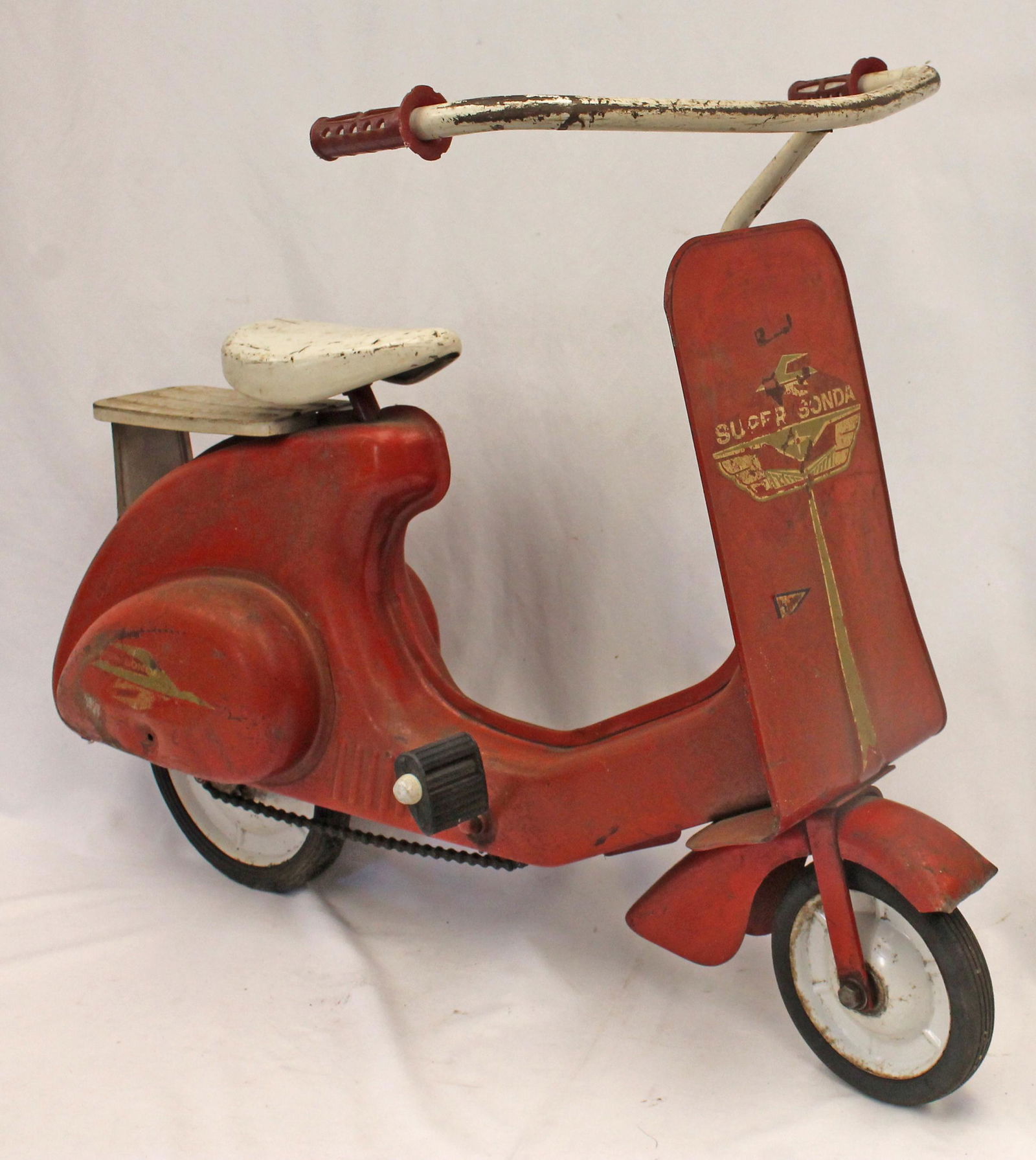 ca 1950's Super Sonda pedal motorcycle ride 'em toy (1 of 3)