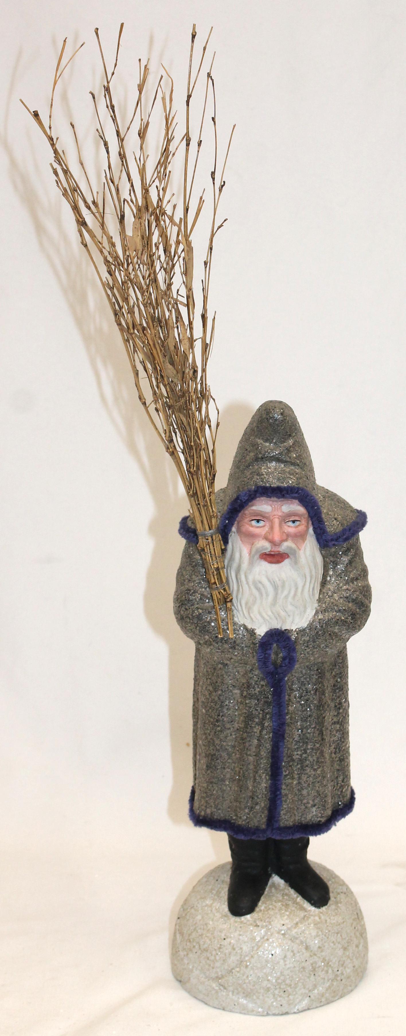 Artisan Ralph Giguere Santa candy container - signed & dated 2001 on bottom - 14 1/4" tall Santa (1 of 6)