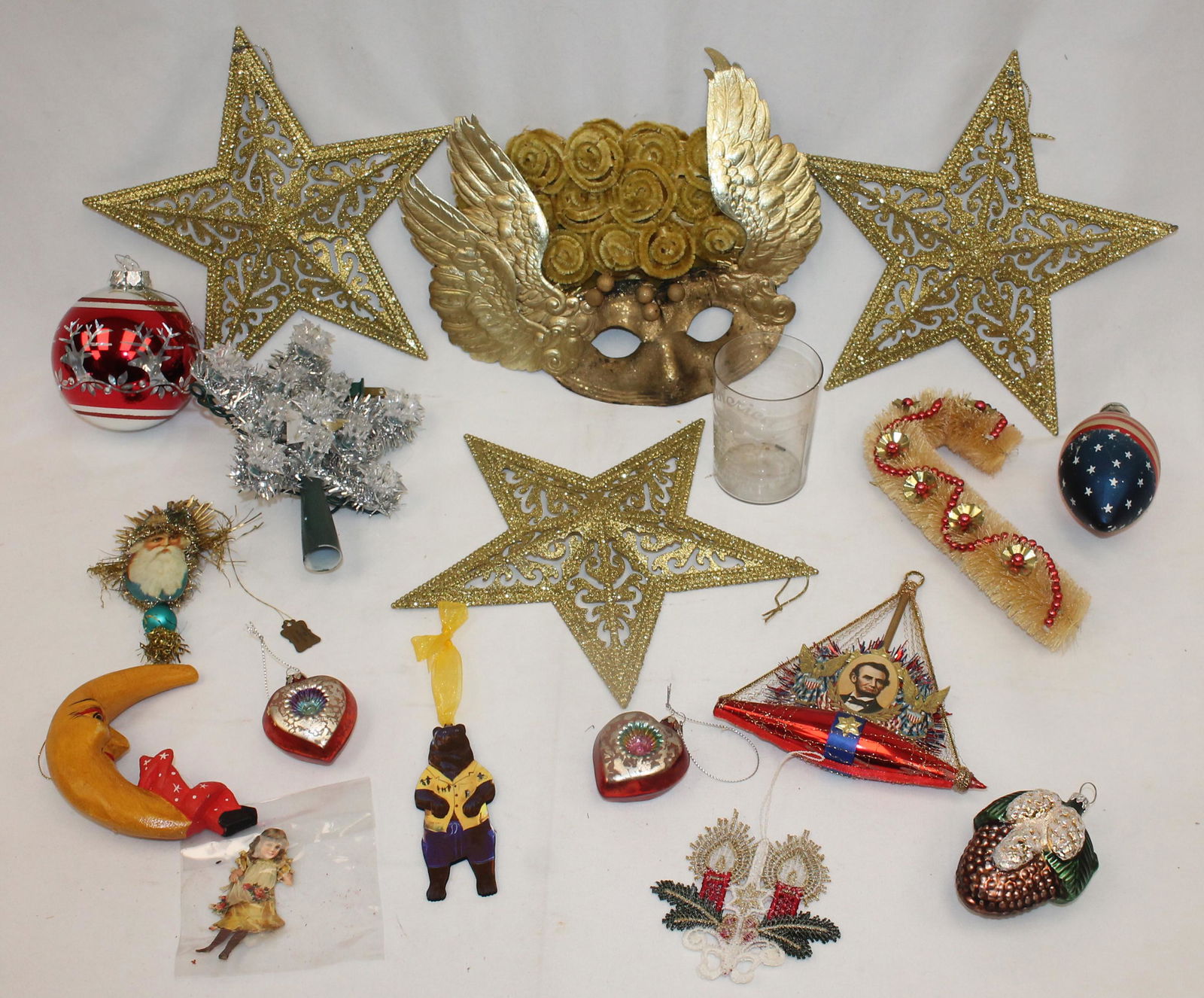 Misc contemporary Christmas lot incl ornaments, etc (1 of 8)