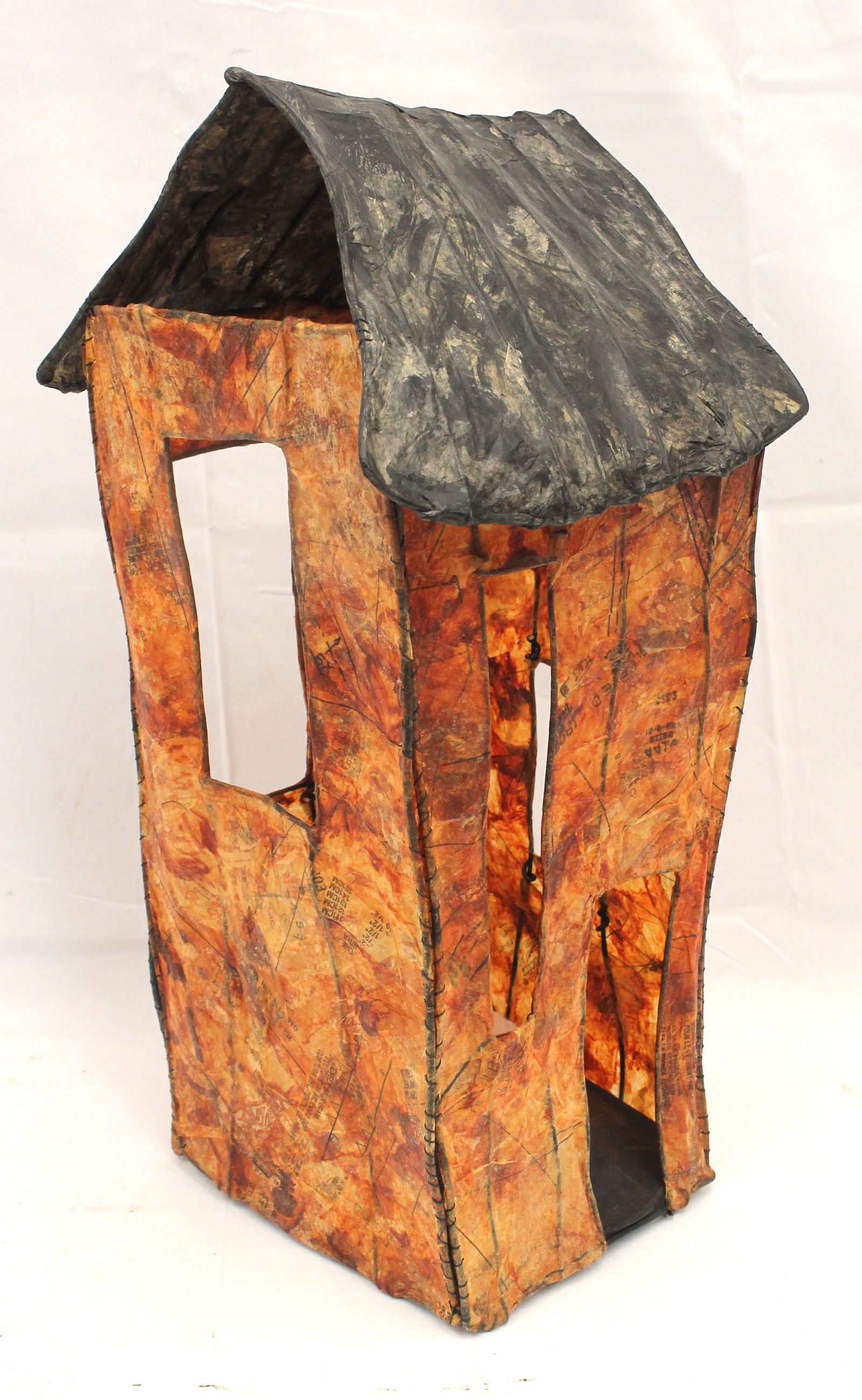 Jackie Abrams fiber art "Precarious Shelter 11" - 22" tall - We have teamed up with Brattleboro (VT) (1 of 4)