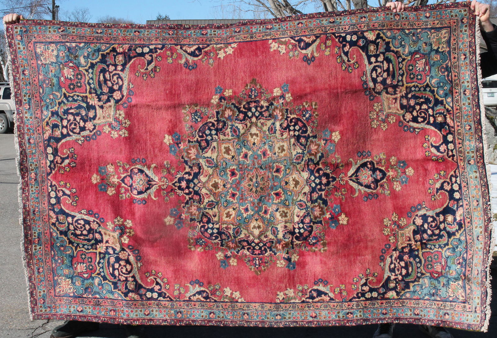 Persian Mashed Oriental Rug - 5'9"x9' (1 of 8)