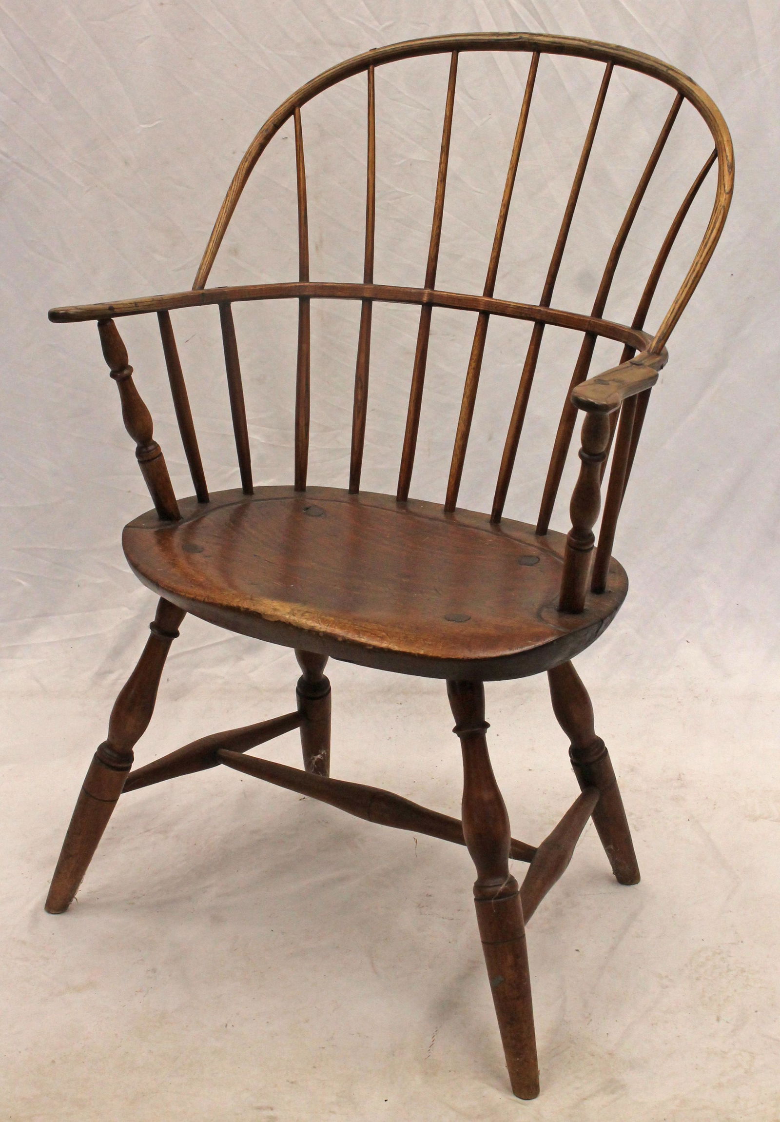 Antique Windsor sack back armchair - 17" seat height (1 of 4)