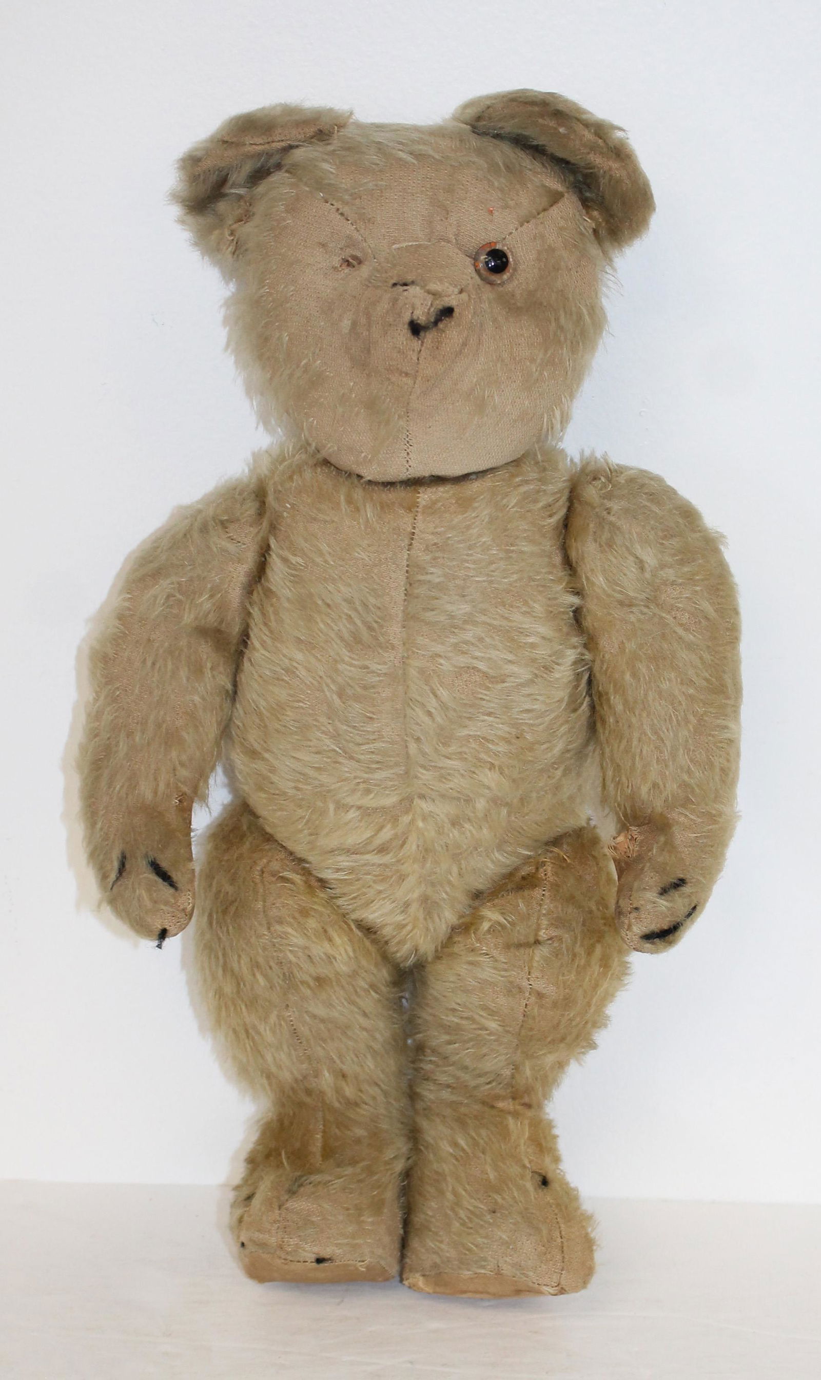 Antique Mohair jointed teddy bear - 17" tall (1 of 5)