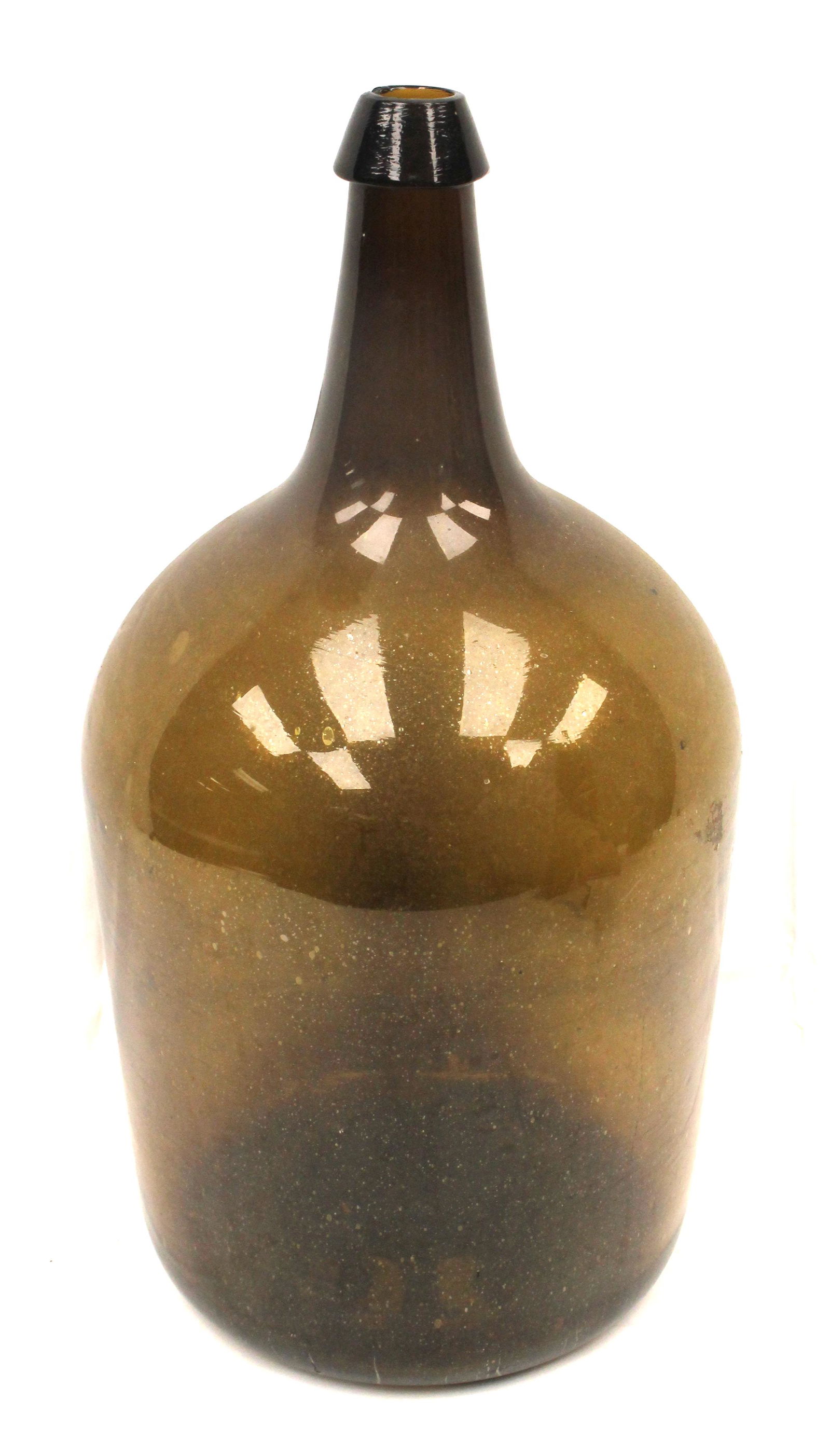 Large amber glass demijohn - 19" (1 of 5)