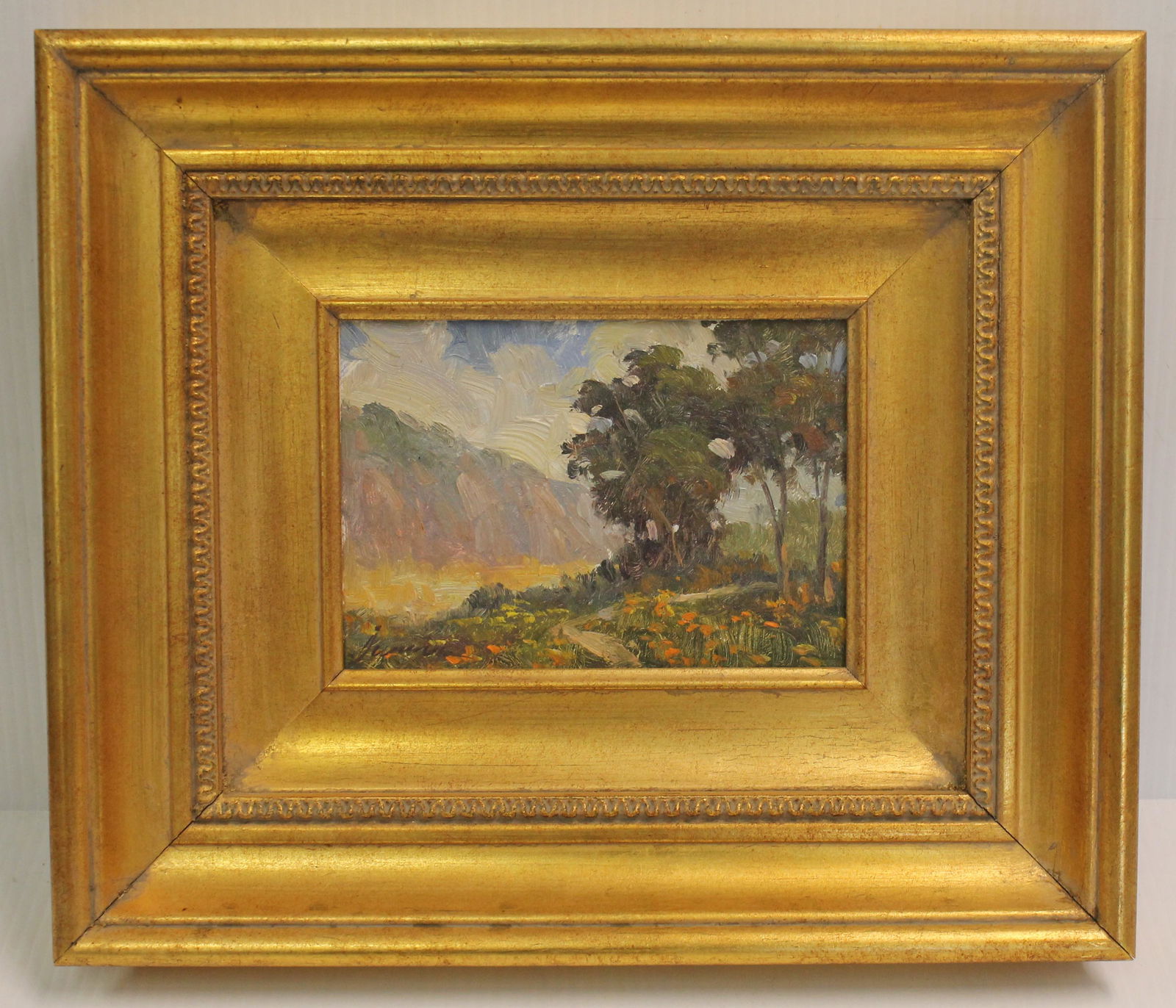 Junn Roca (CA artist) o/c landscape titled "A California Landscape" - Roca is a Southern CA artist & (1 of 4)