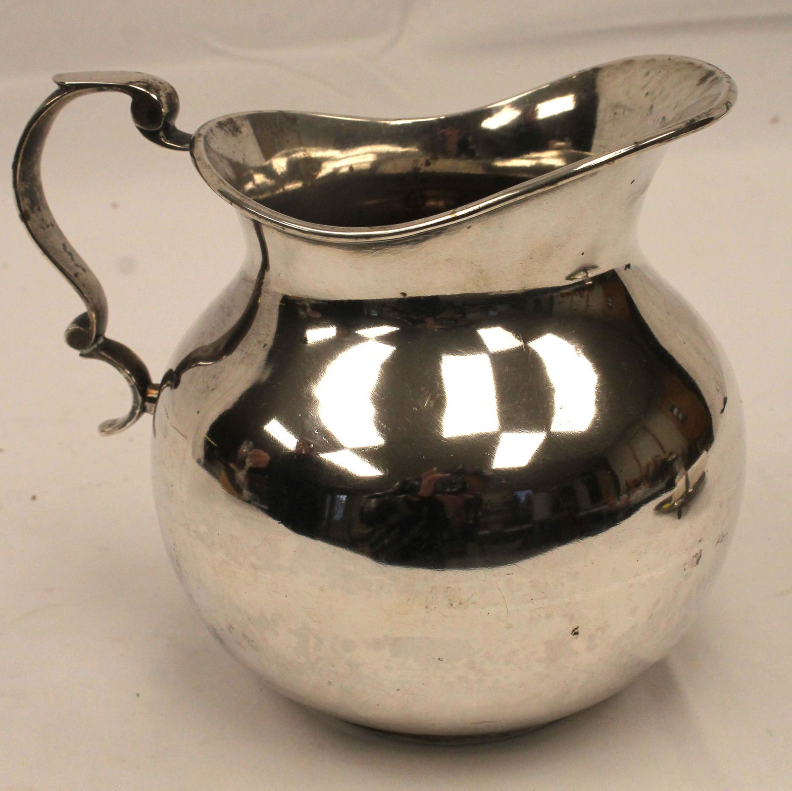Mexican 900 silver pitcher marked on bottom "Abedoya Plata 900" - 6 1/2" tall (1 of 3)
