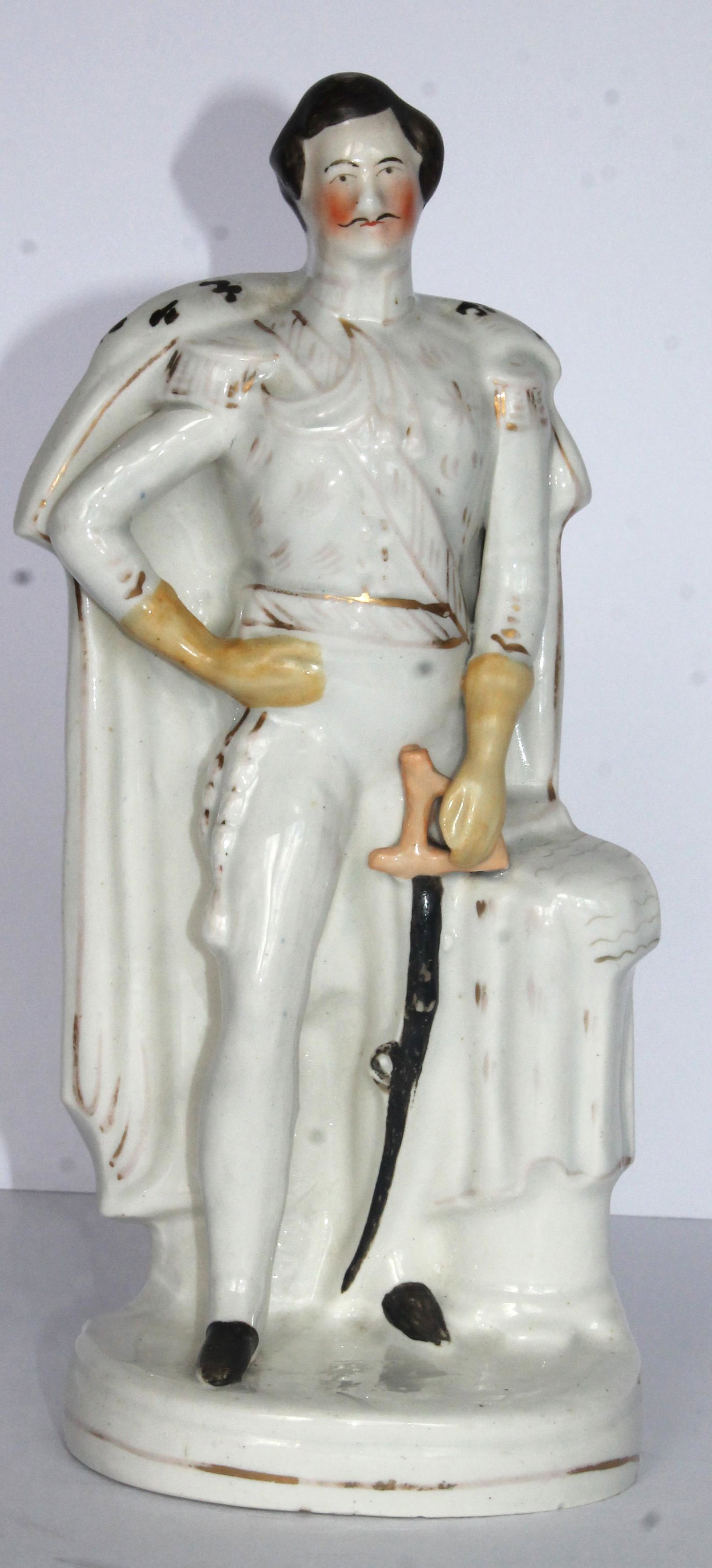 Antique Staffordshire figure "Prince Albert" - 11" tall: Antique Staffordshire figure "Prince Albert" - 11" tall