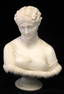 Antique Victorian Parian bust of a woman - 7 1/2" tall