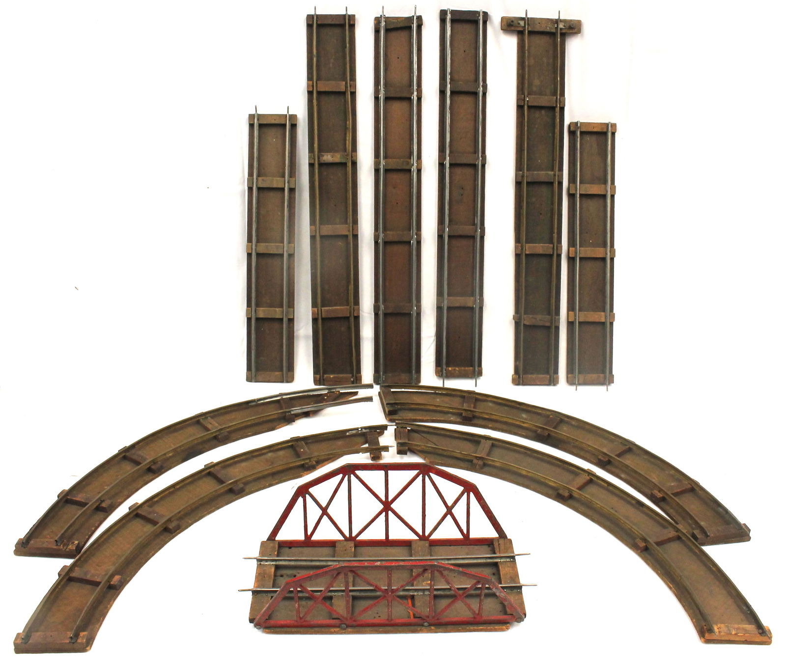 Voltamp track plus a bridge - approx 11 pcs of track: Voltamp track plus a bridge - approx 11 pcs of track