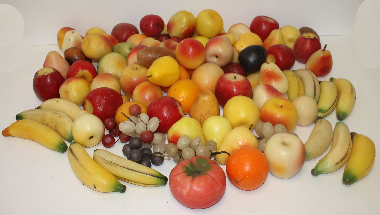 Large lot of wax fruit: Large lot of wax fruit