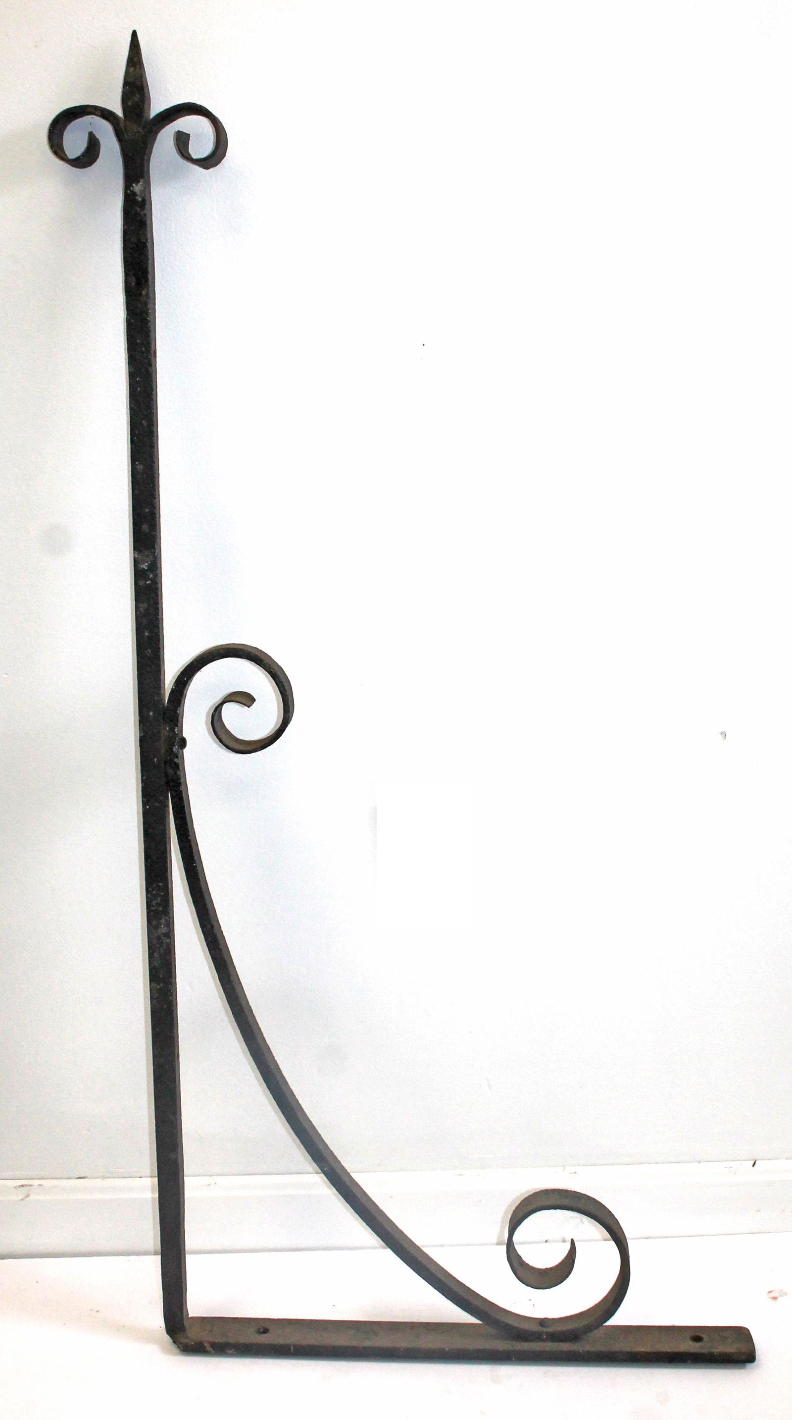 Antique heavy iron bracket - 49 1/2" x 23": Antique heavy iron bracket - 49 1/2" x 23"