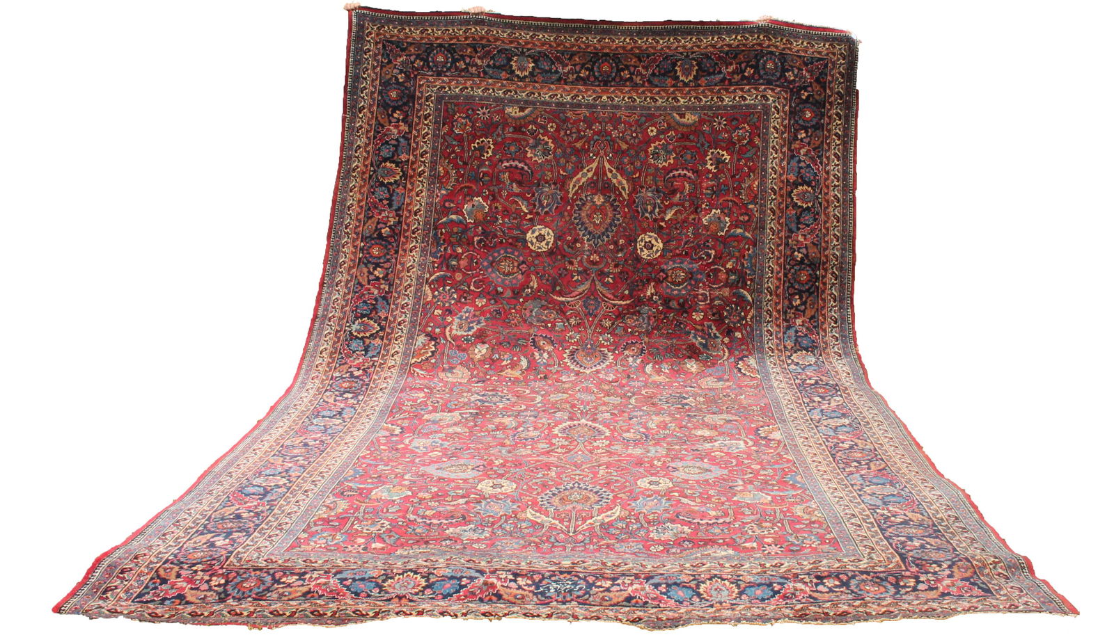 Antique Sarouk very large room size rug - 8'4"x17'4" (1 of 7)