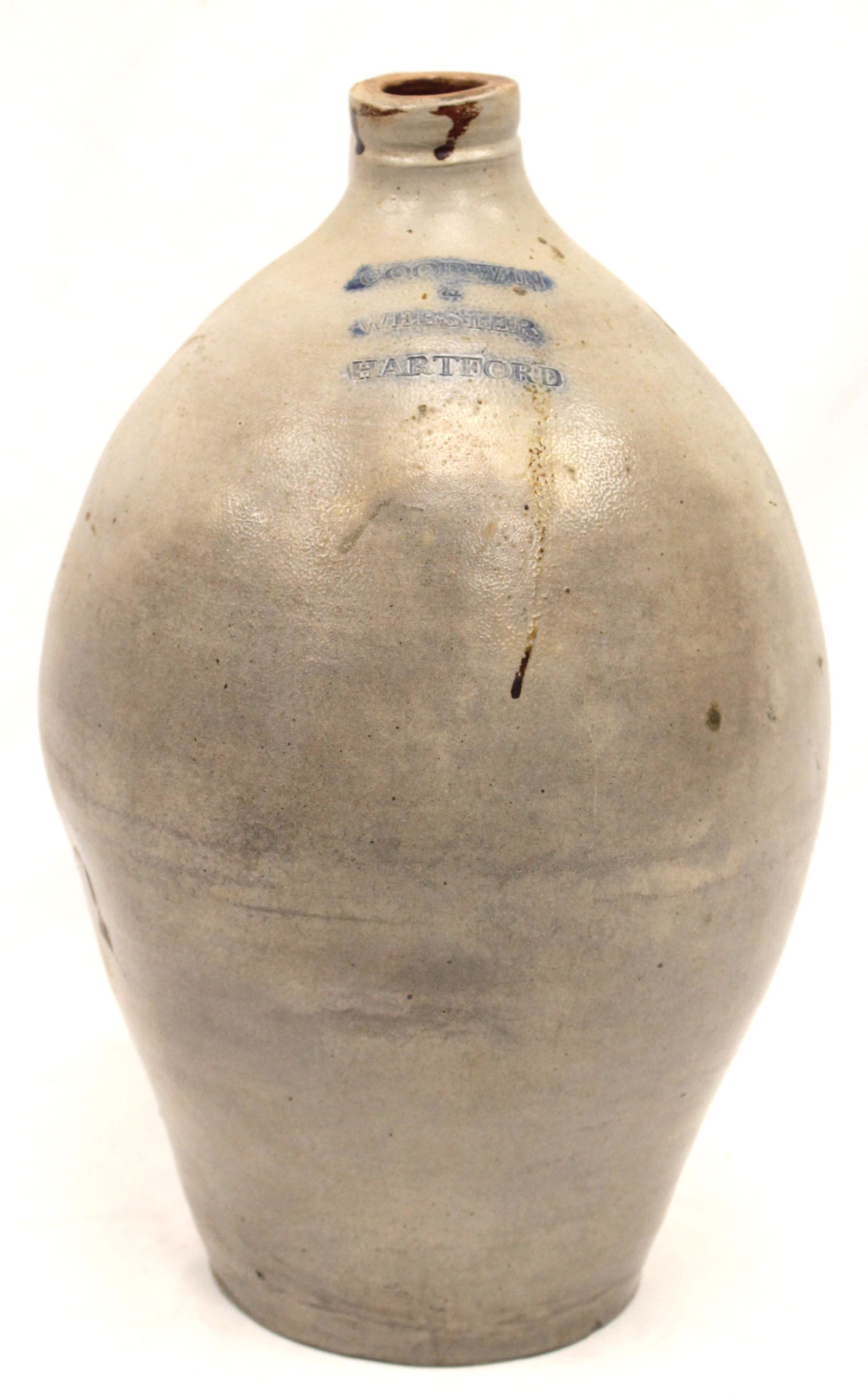 Goodwin & Webster Hartford ovoid stoneware jug - 17" tall (1 of 7)
