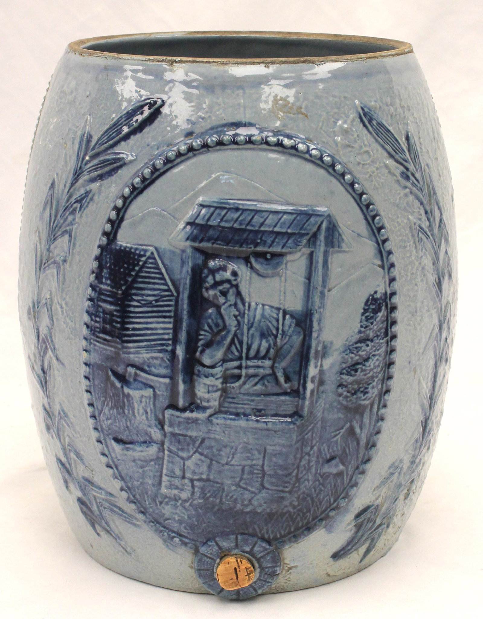 Stoneware water cooler - 12" tall: Stoneware water cooler - 12" tall