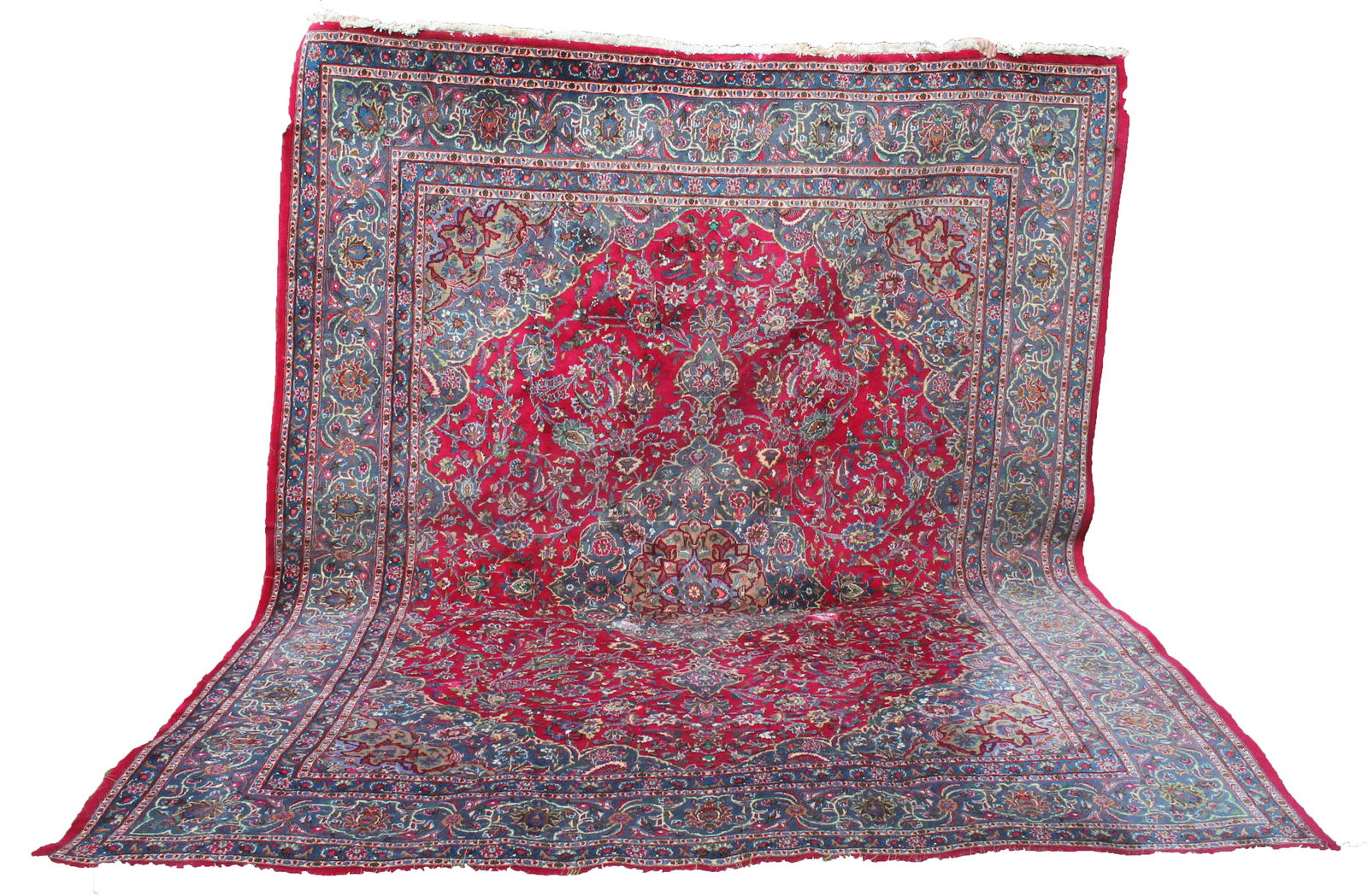 Persian Kashan Oriental rm size rug - 10'x13'2" (1 of 7)