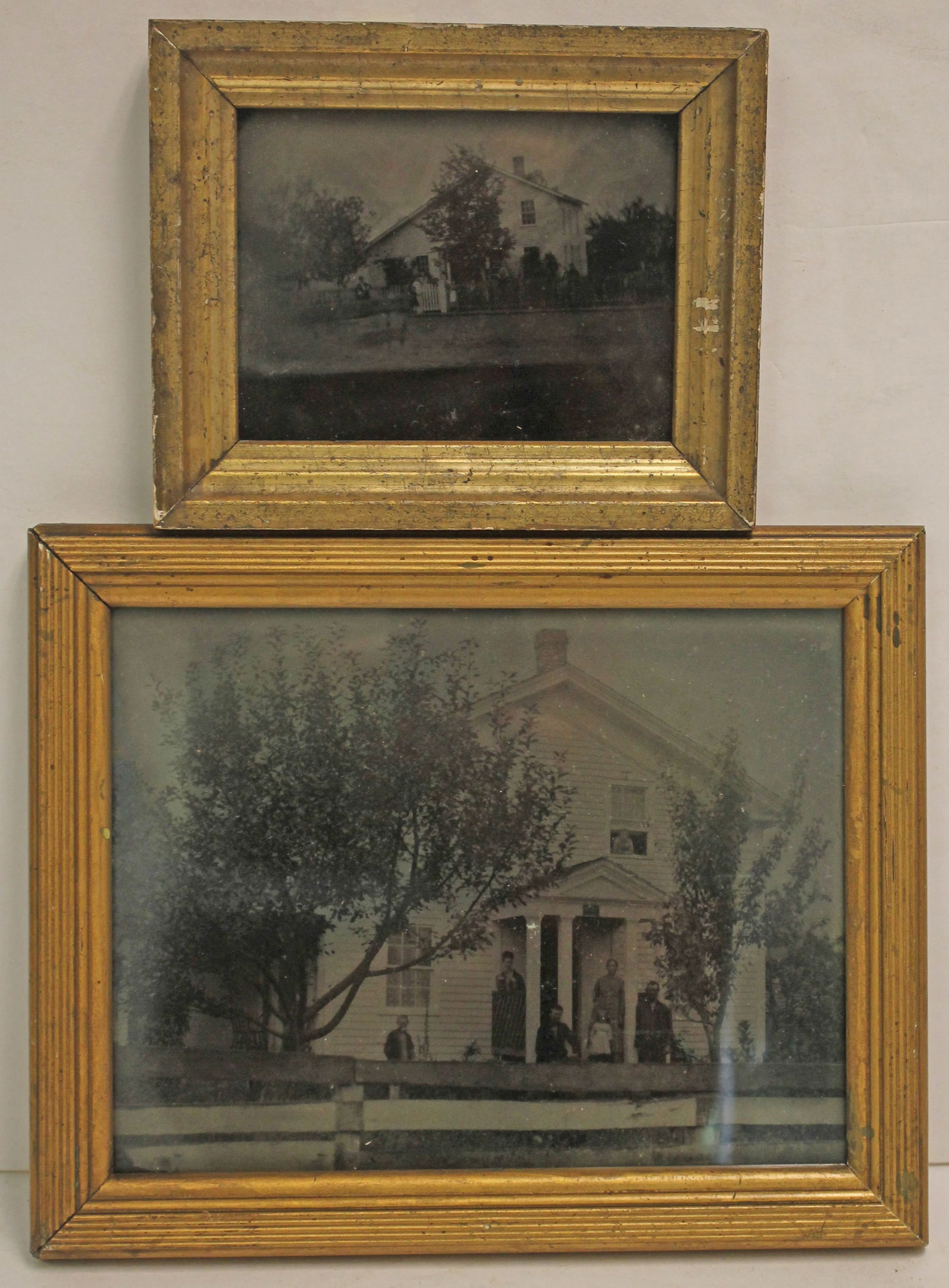 Lot of 2 19thC tin type framed photos - Ohio - (1 of 5)