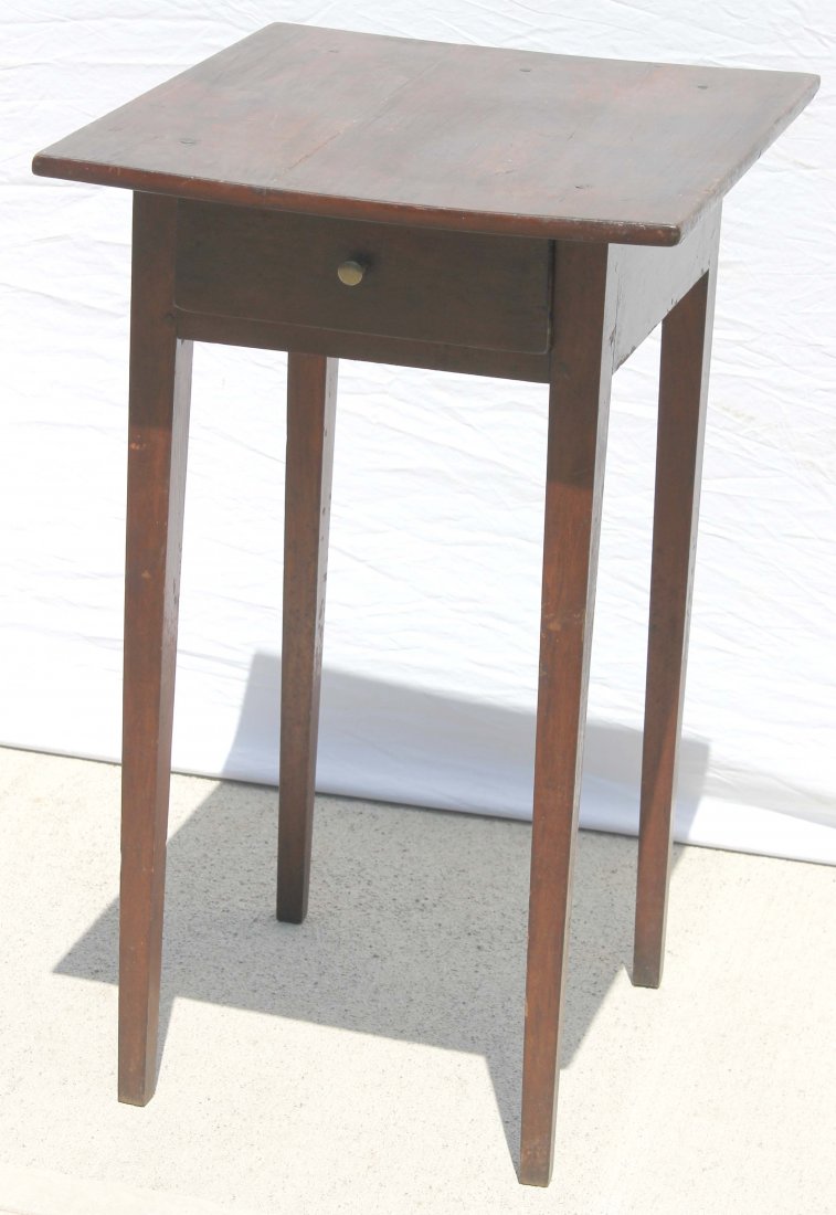 period Hepplewhite 1 drawer stand in desirable old: period Hepplewhite 1 drawer stand in desirable old surface & delicate proportions