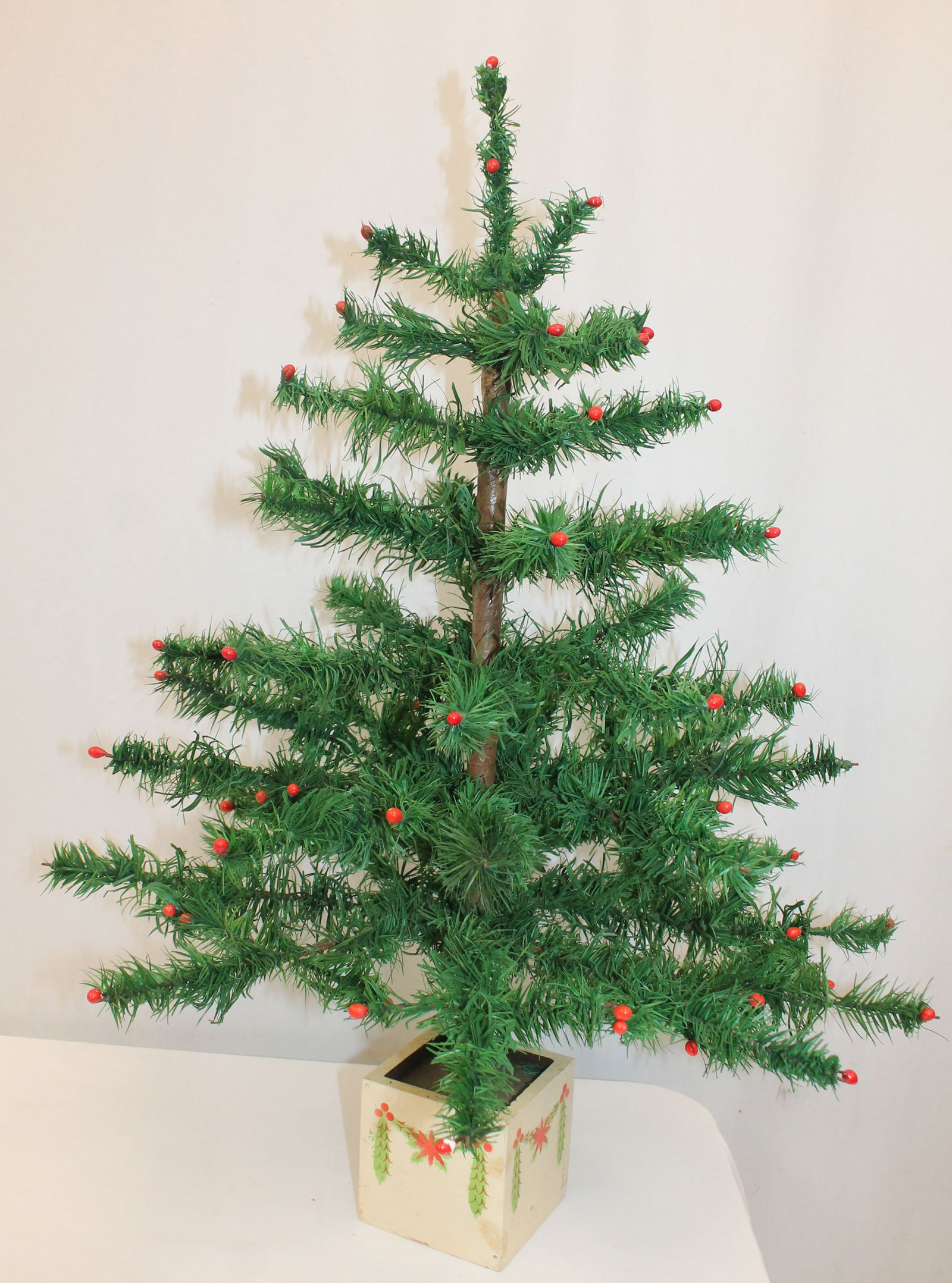 Vintage 28" tall feather tree (1 of 5)