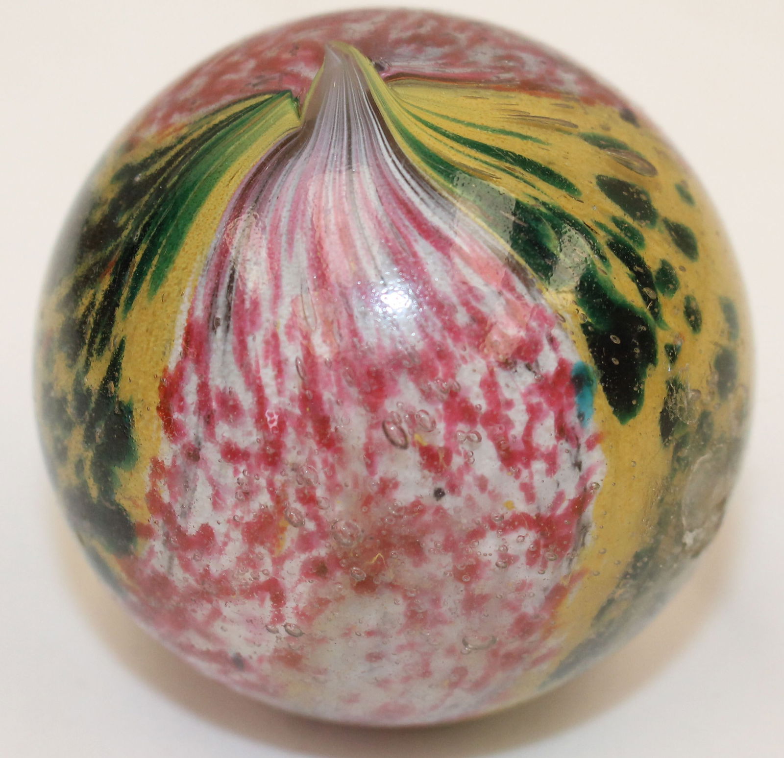 Vintage large onionskin marble 2 7/16" (1 of 5)