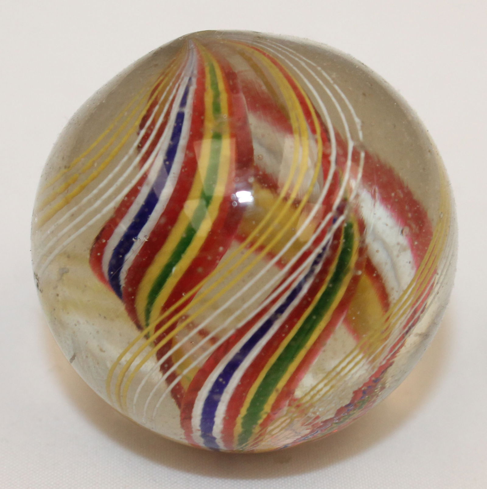 Vintage Ribbon swirl marble 1 11/16" (1 of 5)